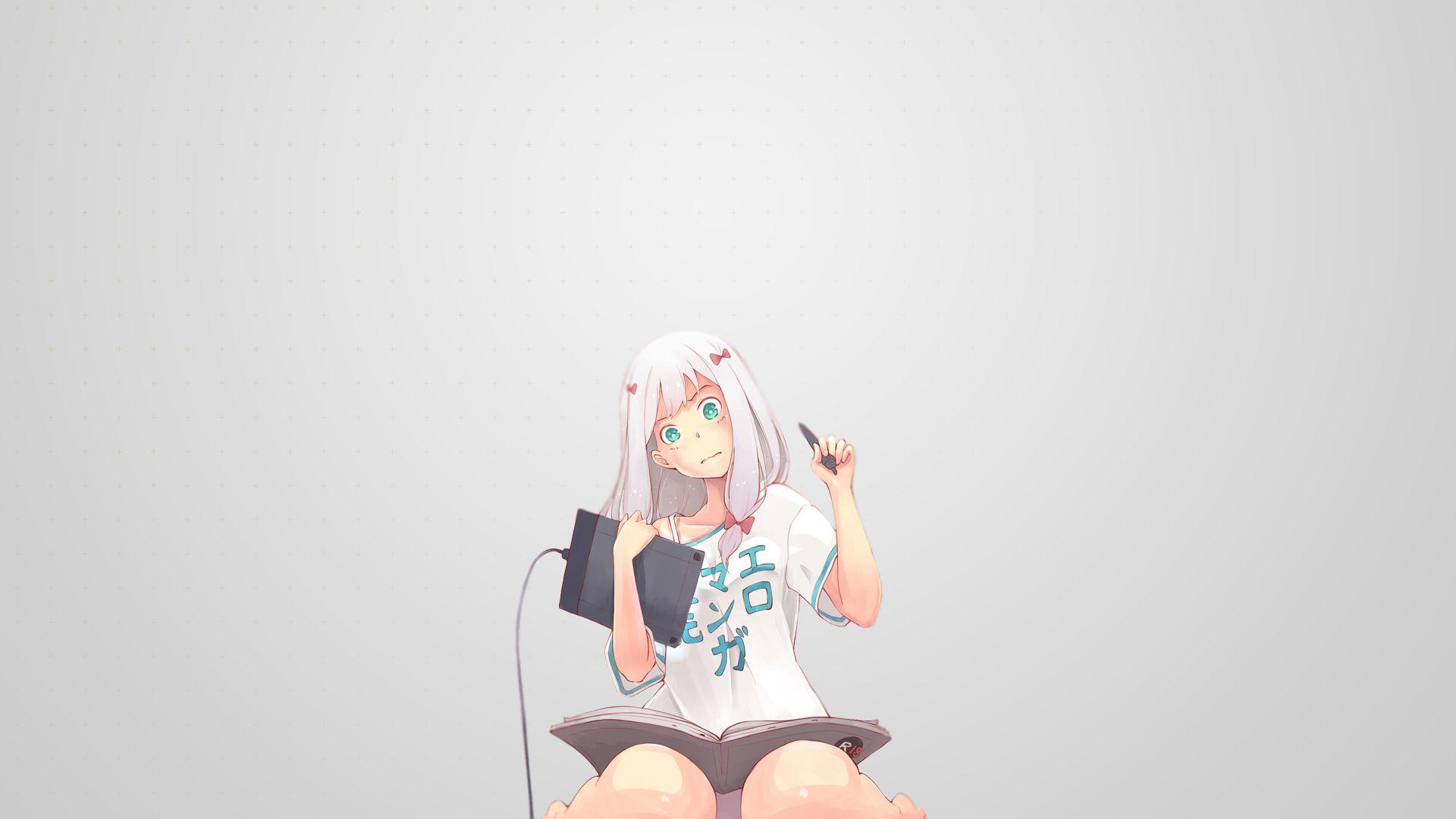1920x1080 Wallpaper : work, artwork, painting, kawaii girl, manga