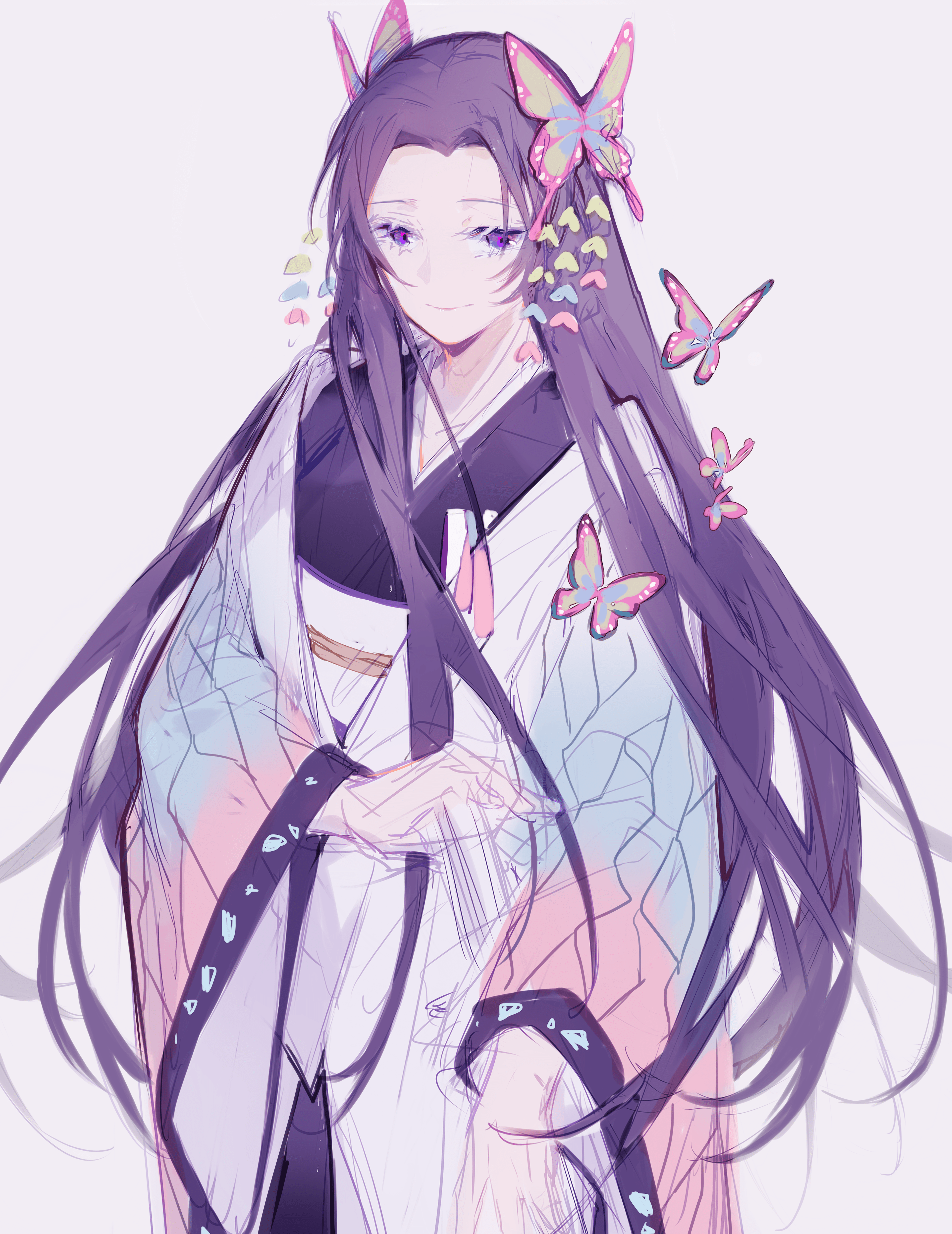 3826x4960 Kochou Kanae no Yaiba Anime Image Board