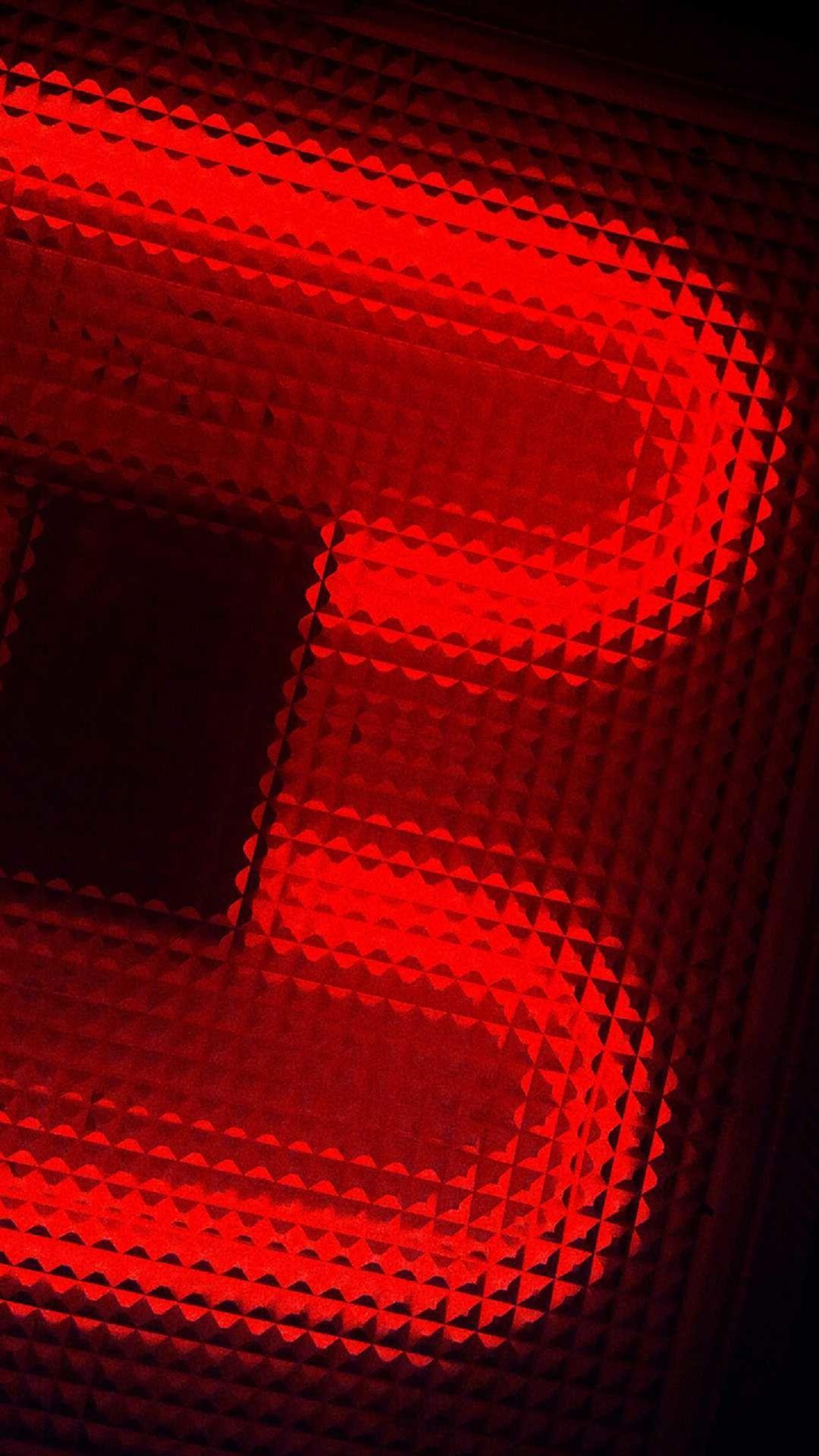 1080x1920 Halftone Red Neon Pattern Android Wallpaper free download