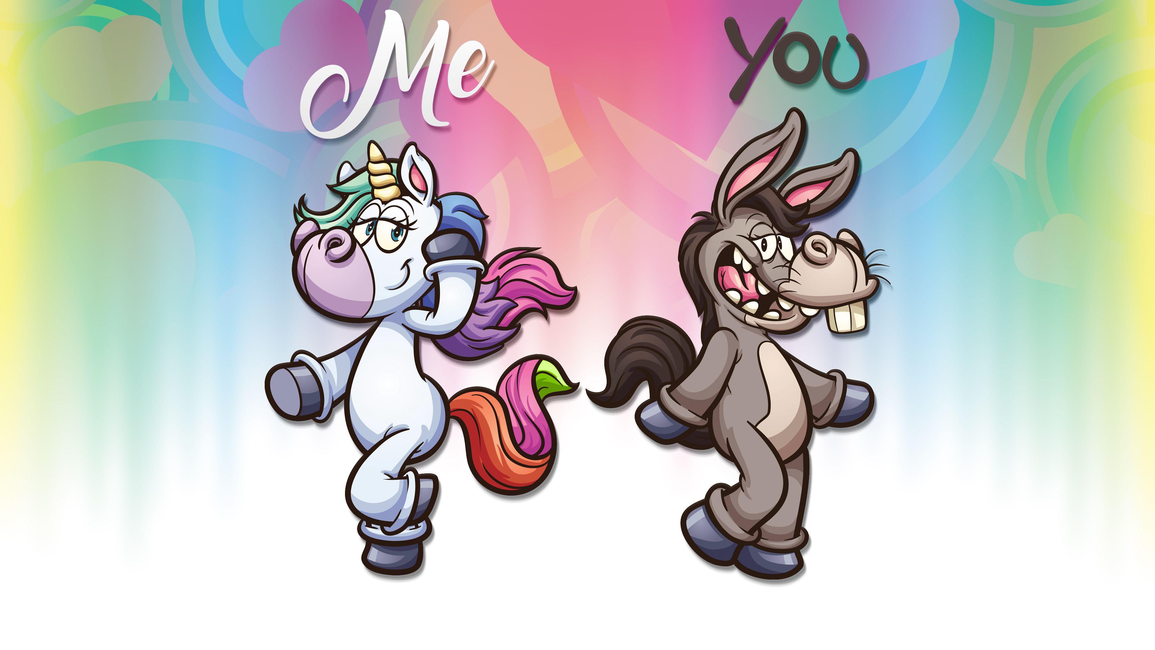 3840x2160 4K Unicorn Me Wallpaper HD