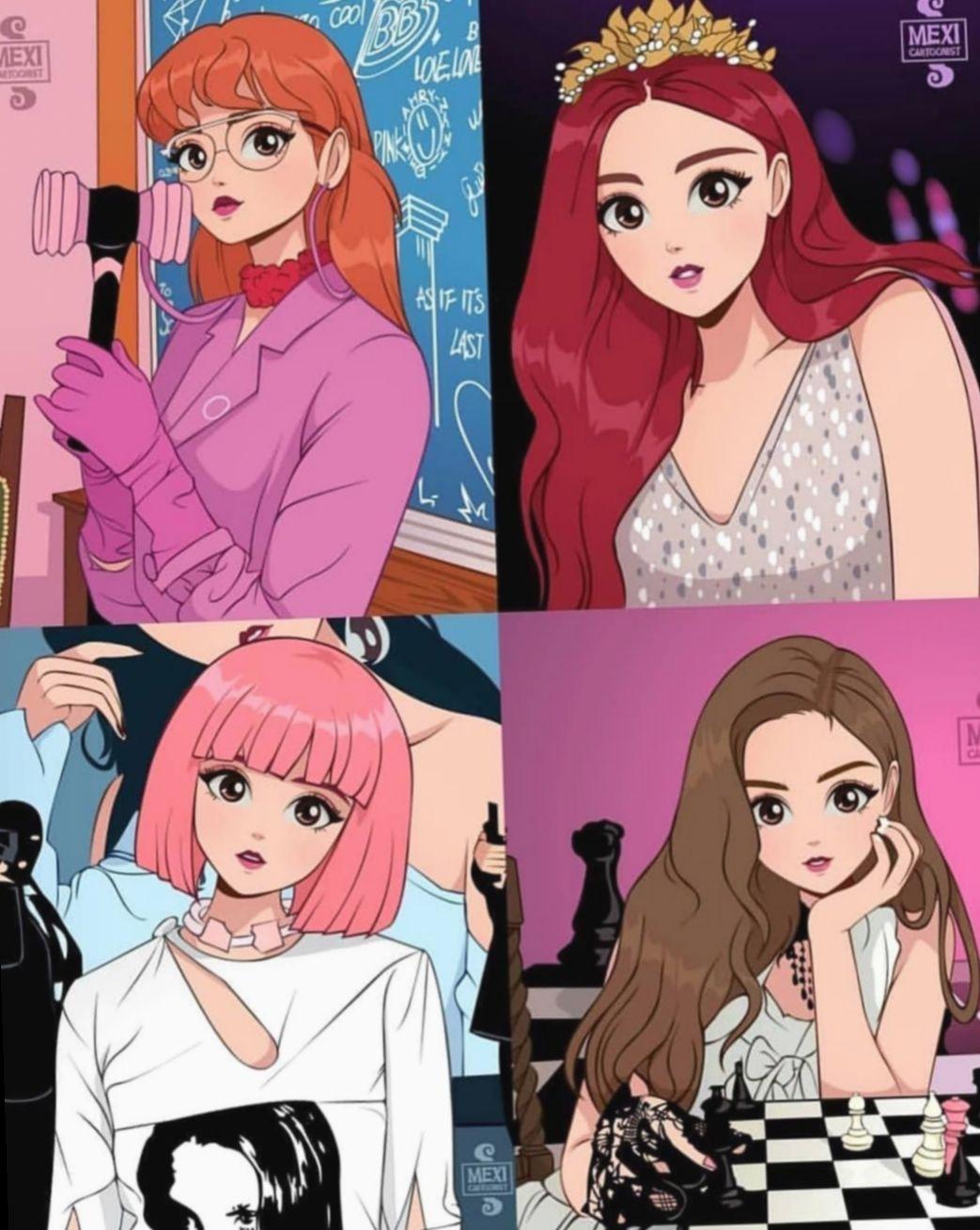 BLACKPINK FANS CLUB | Who is beautiful in anime pic