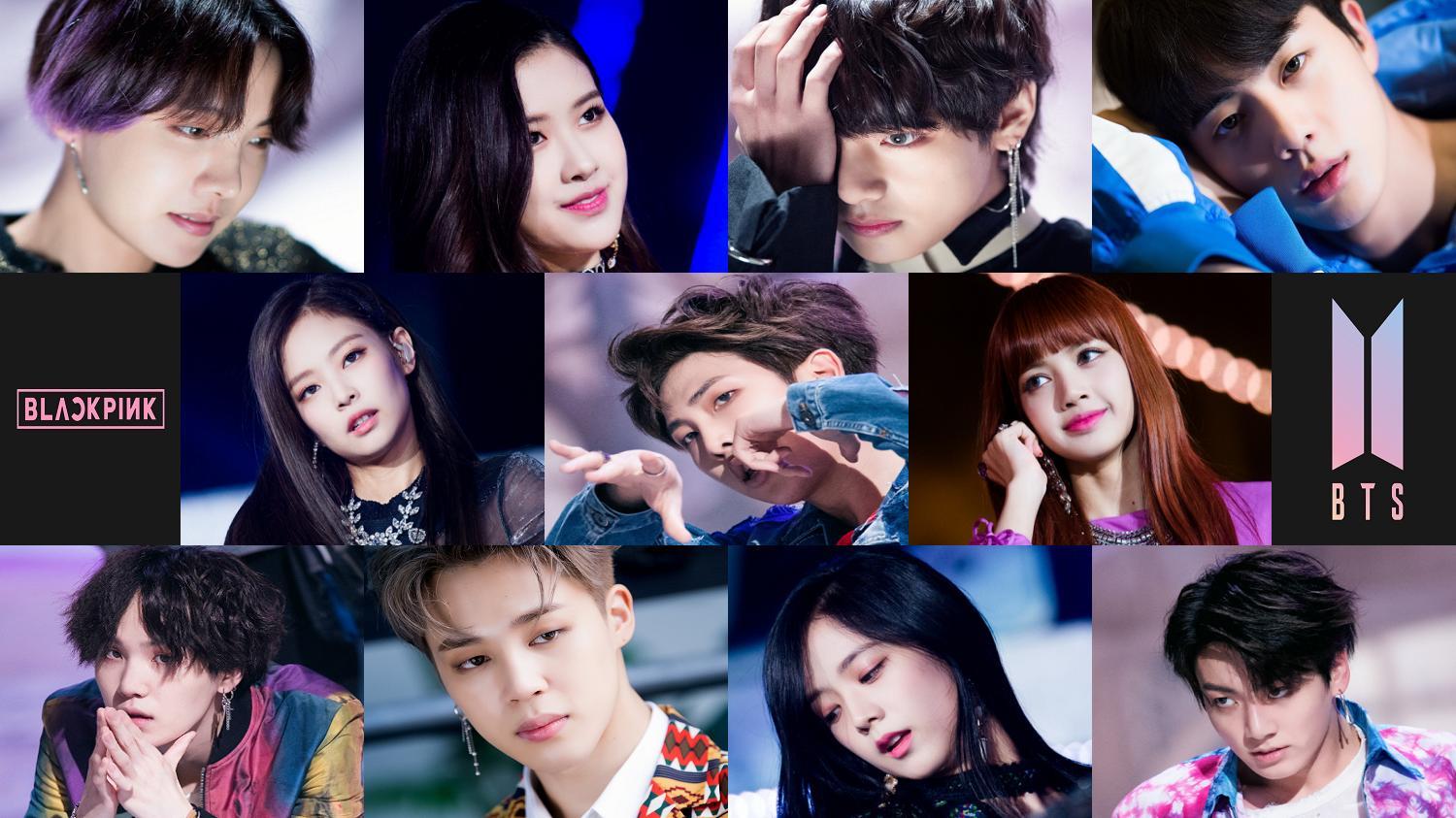1500x843 BTS And Blackpink Wallpaper