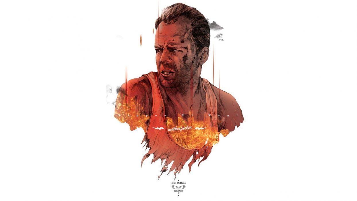 1244x700 Movies Die Hard Bruce Willis fan art john mcclain action movie wallpaperx1080