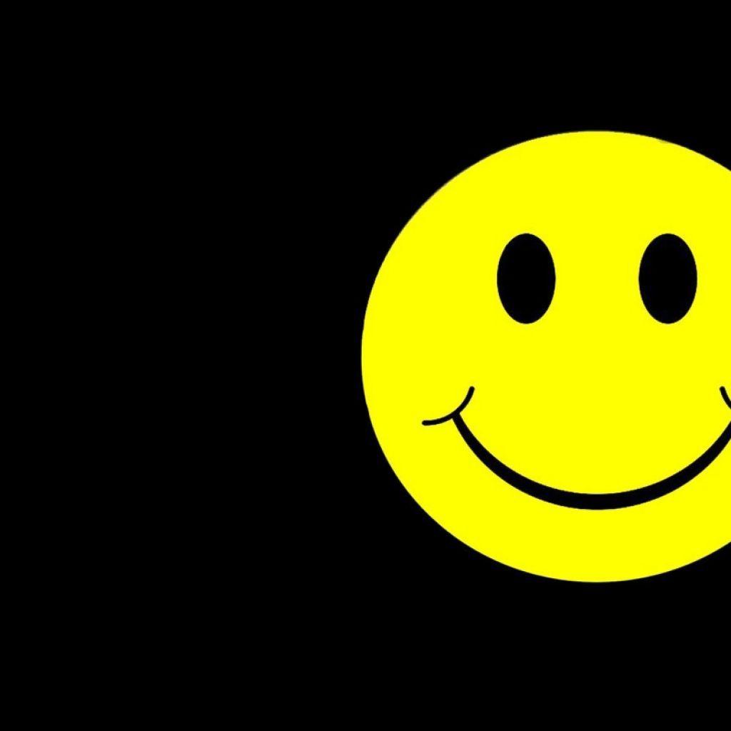 1024x1024 Free download Smiley Face Black Background [1024x1024] for your Desktop, Mobile & Tablet. Explore Happy Face Background. Smiley Wallpaper, Smiley Face Wallpaper &