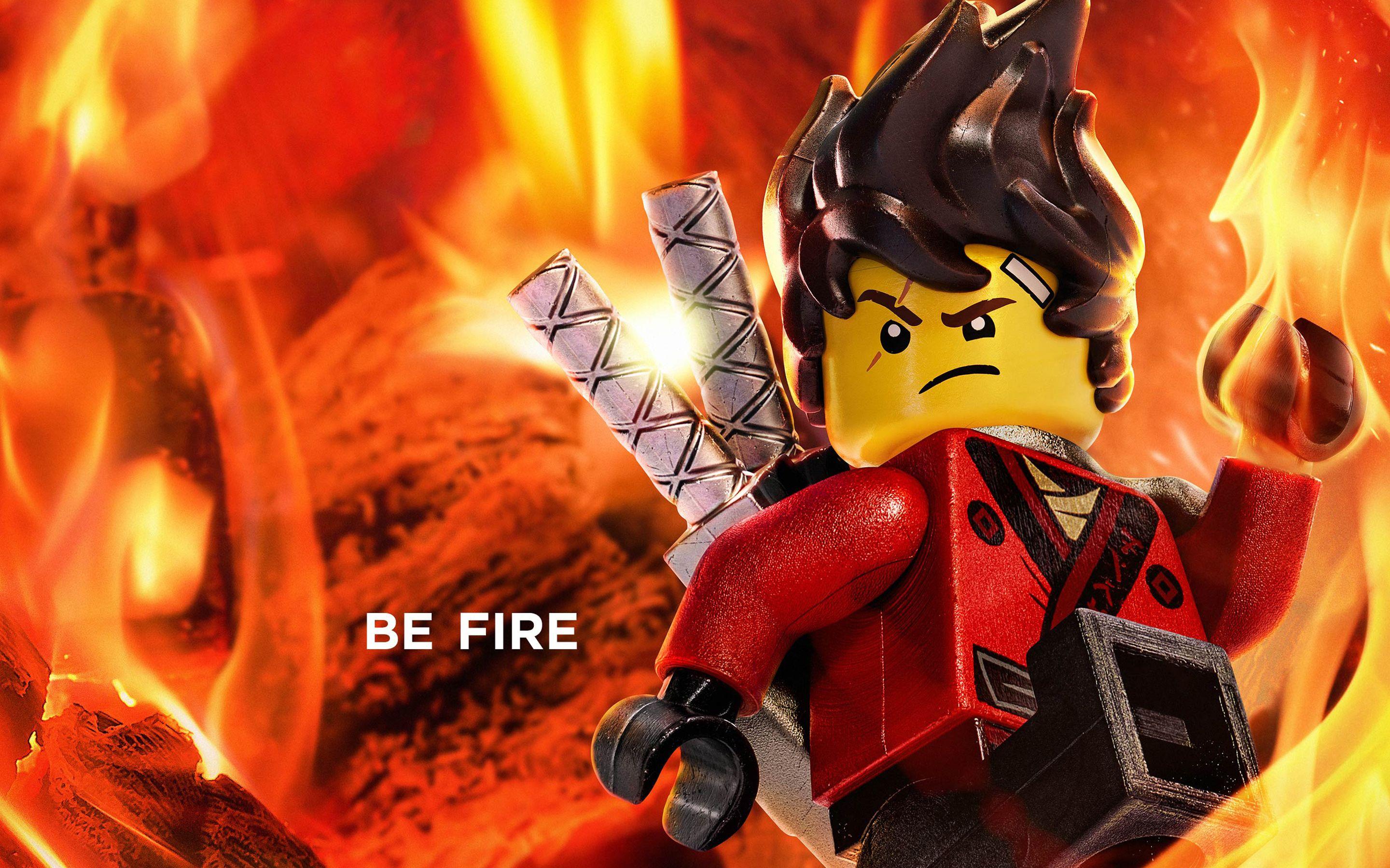 2880x1800 Kai Be Fire The Lego Ninjago Movie 2017 Wallpaper. HD Wallpaper