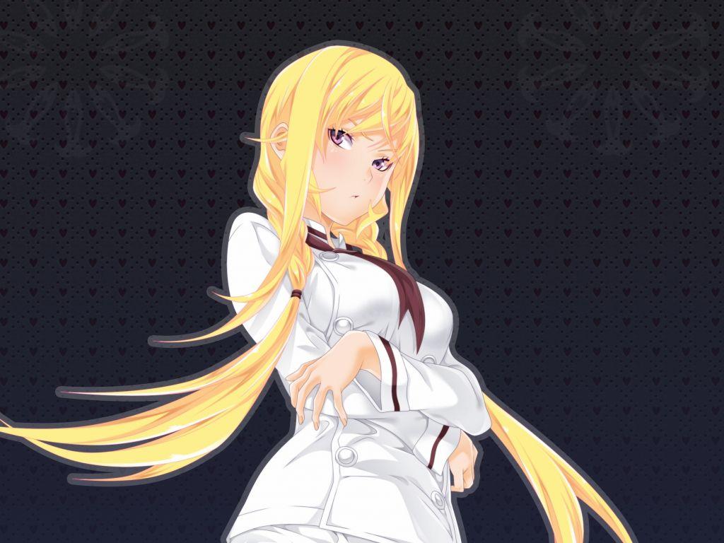 1024x768 Desktop wallpaper blonde, anime girl, erina nakiri, HD image, picture, background, 1115de