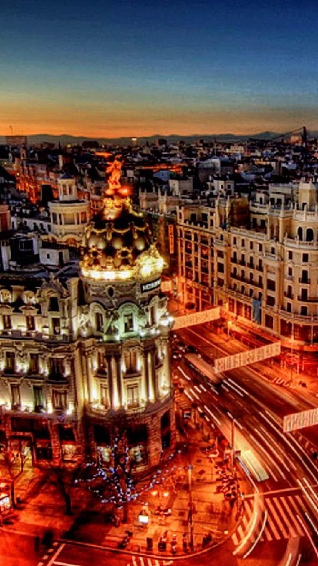 1080x1920 Madrid City Wallpaper HD for Android