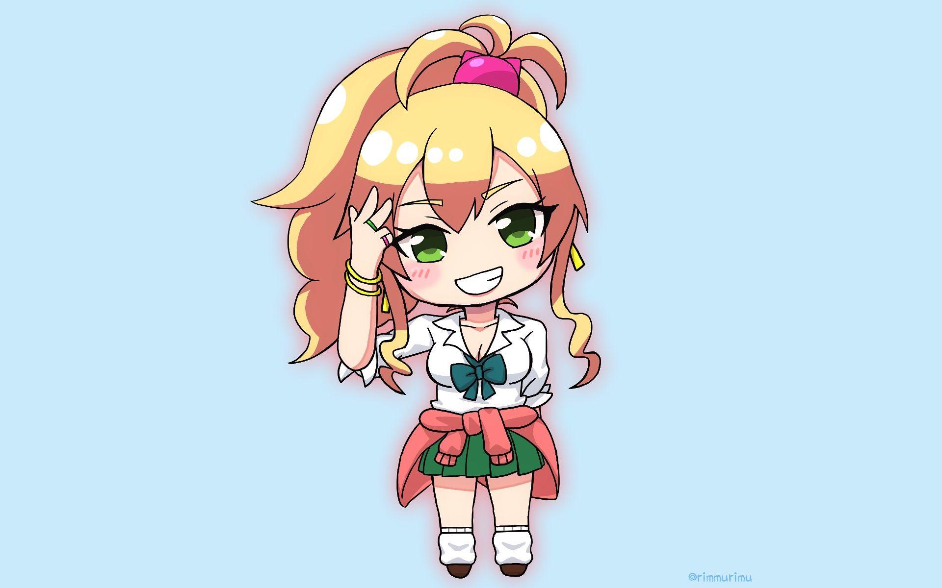 1920x1200 Desktop Wallpaper Minimal, Smile, Anime Girl, Yukana Yame, Hajimete No Gal, HD Image, Picture, Background, 1376cd