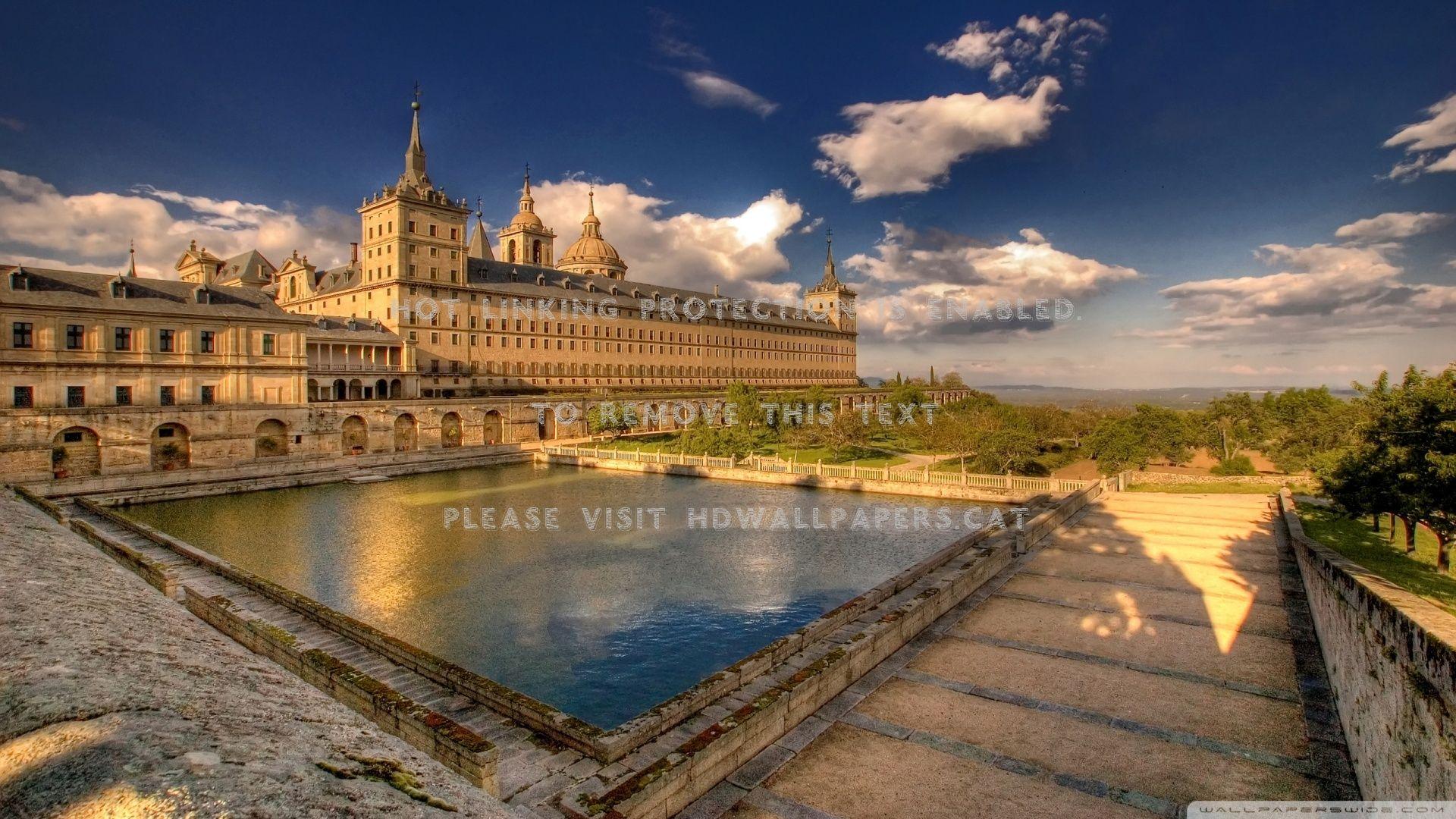 1920x1080 royal seat of san lorenzo spain madrid