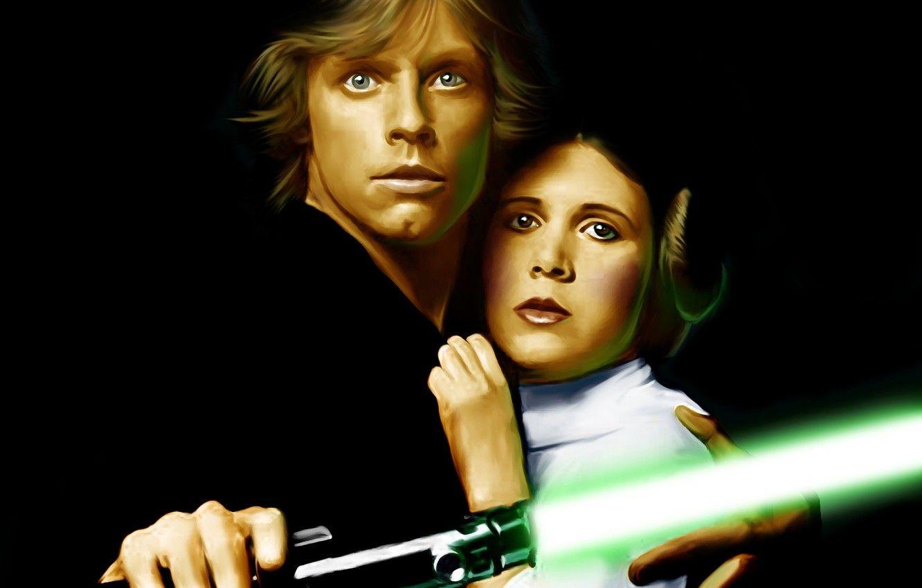 1332x850 Wallpaper Star Wars, actor, lightsaber, jedi, Luke Skywalker, Princess Leia, mark hamill, Princess Leia Organa, Carrie Fisher image for desktop, section фильмы