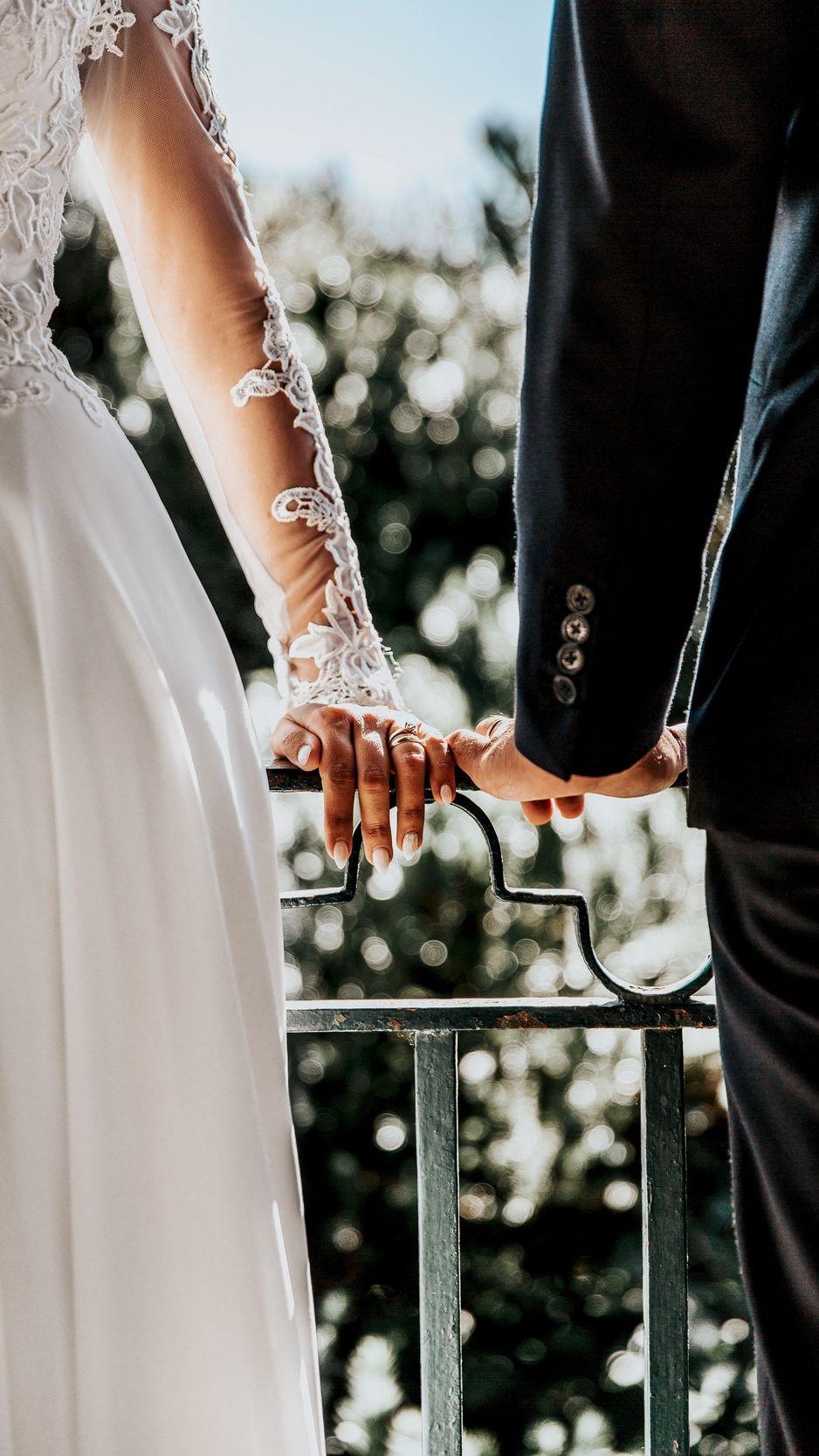 938x1668 Hands, wedding, love, groom, bride wallpaper