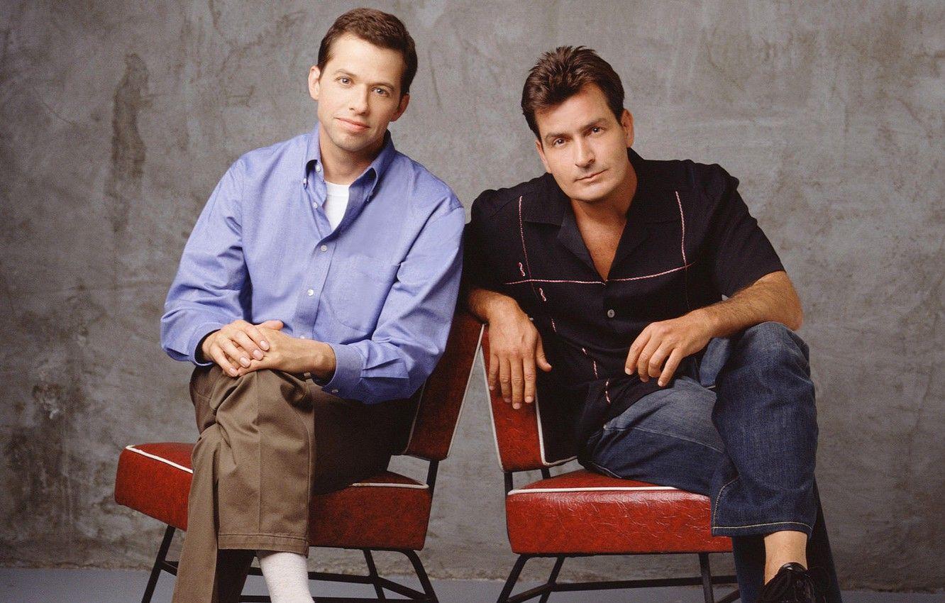 1332x850 Wallpaper the series, actors, Charlie Sheen, John Cryer, Two and a half men, Two and a Half Men image for desktop, section мужчины