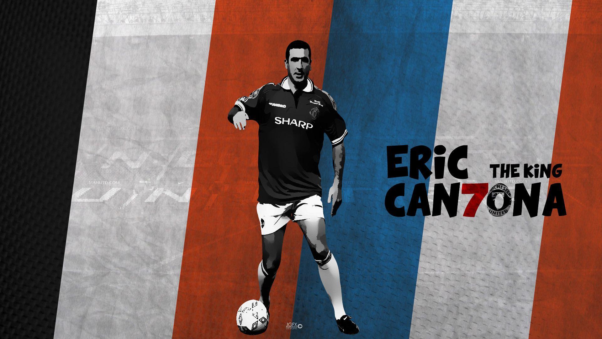 Wallpaper Eric Cantona T-Shirt by Sono Sini - Pixels