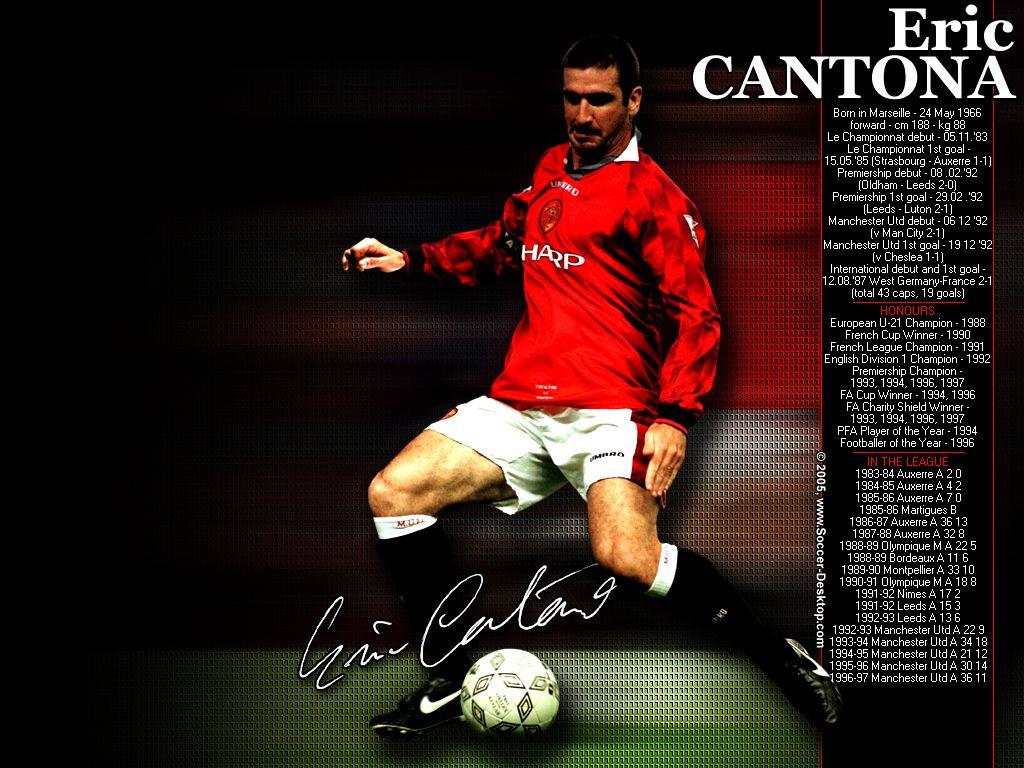 1024x768 Eric Cantona. Manchester United Wallpaper