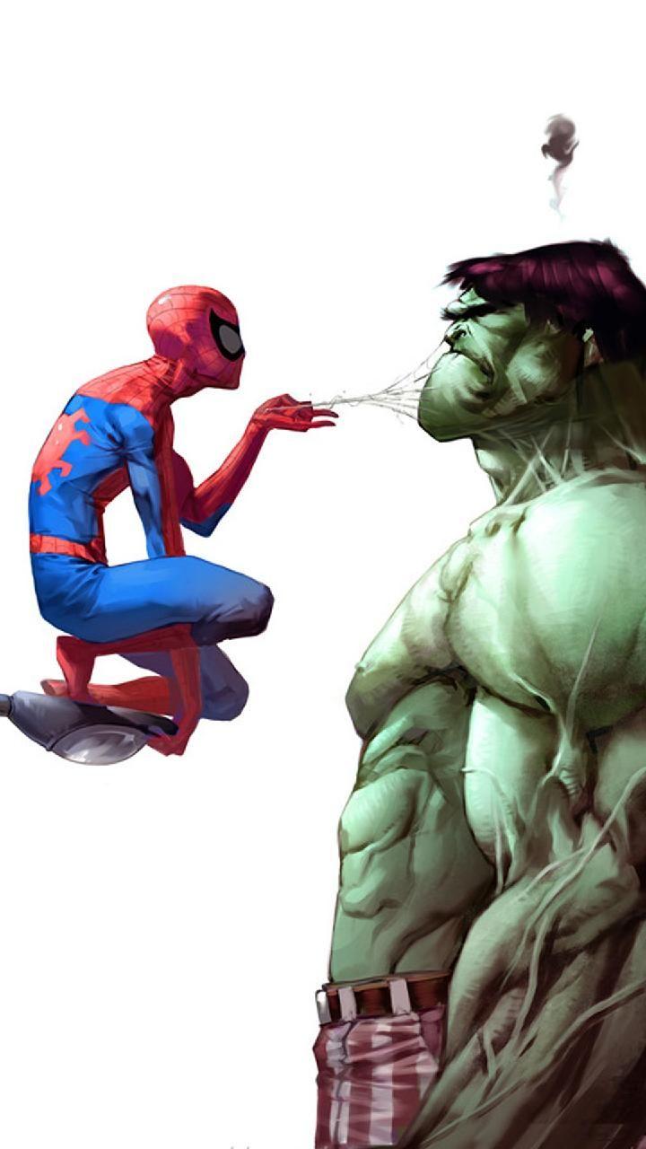 720x1280 Download Spiderman v Hulk wallpaper by _tUrBoGuY_ now. Browse millions of popular avengers wallpaper and rington. Avengers wallpaper, Spiderman image, Spiderman