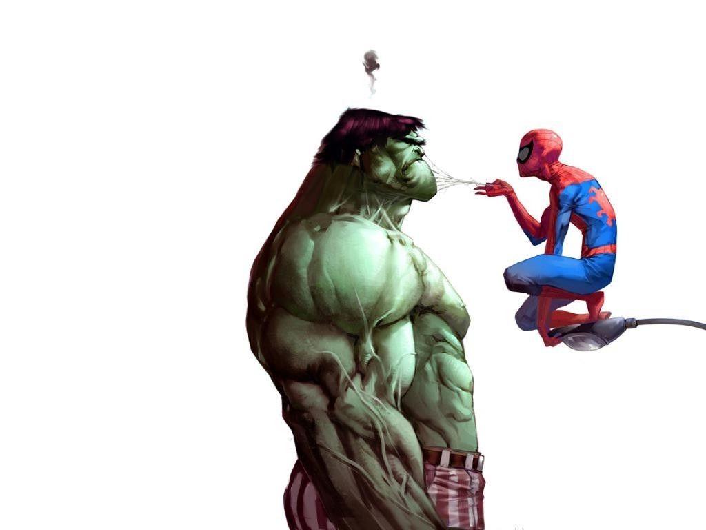 1024x768 spider, Spiderman Vs Hulk, Hulk (film) Wallpaper HD / Desktop and Mobile Background