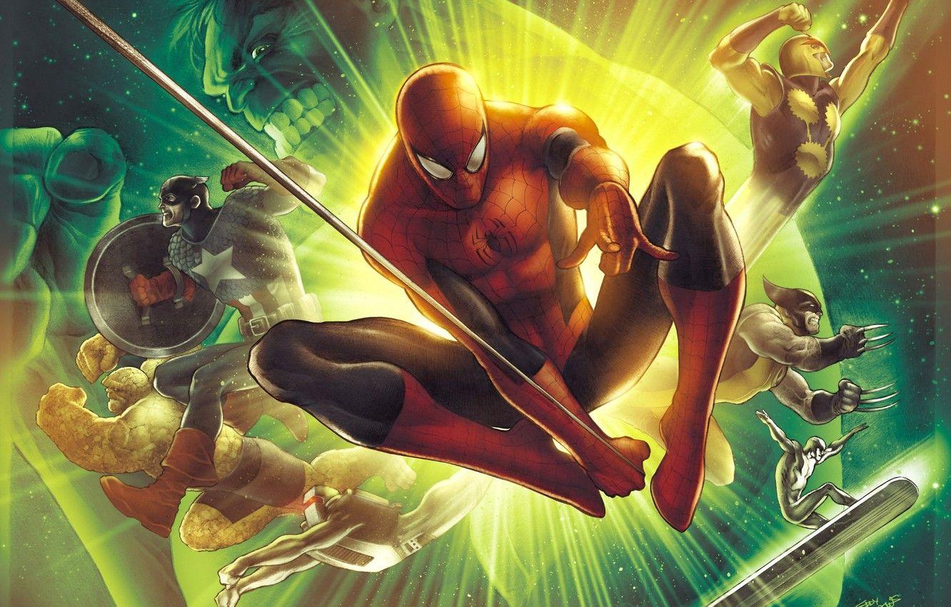 1332x850 Wallpaper Hulk, X Men, Logan, Art .