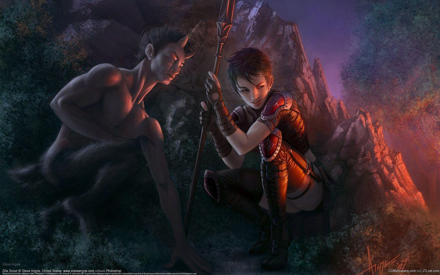 1440x900 CG fantasy illustration 10029 / Comic