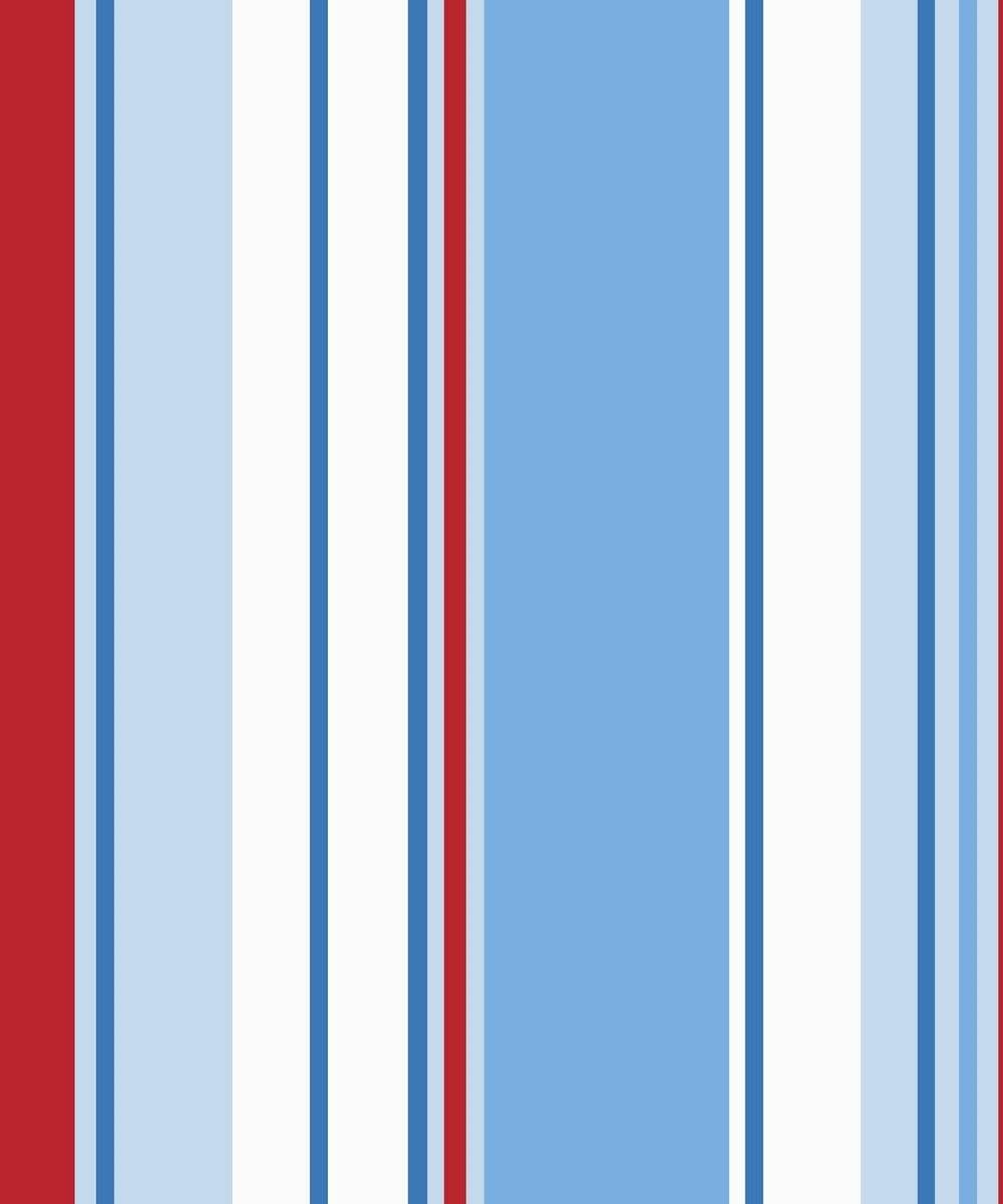 1000x1200 Blue / Red / White Stripe Decor Wallpaper