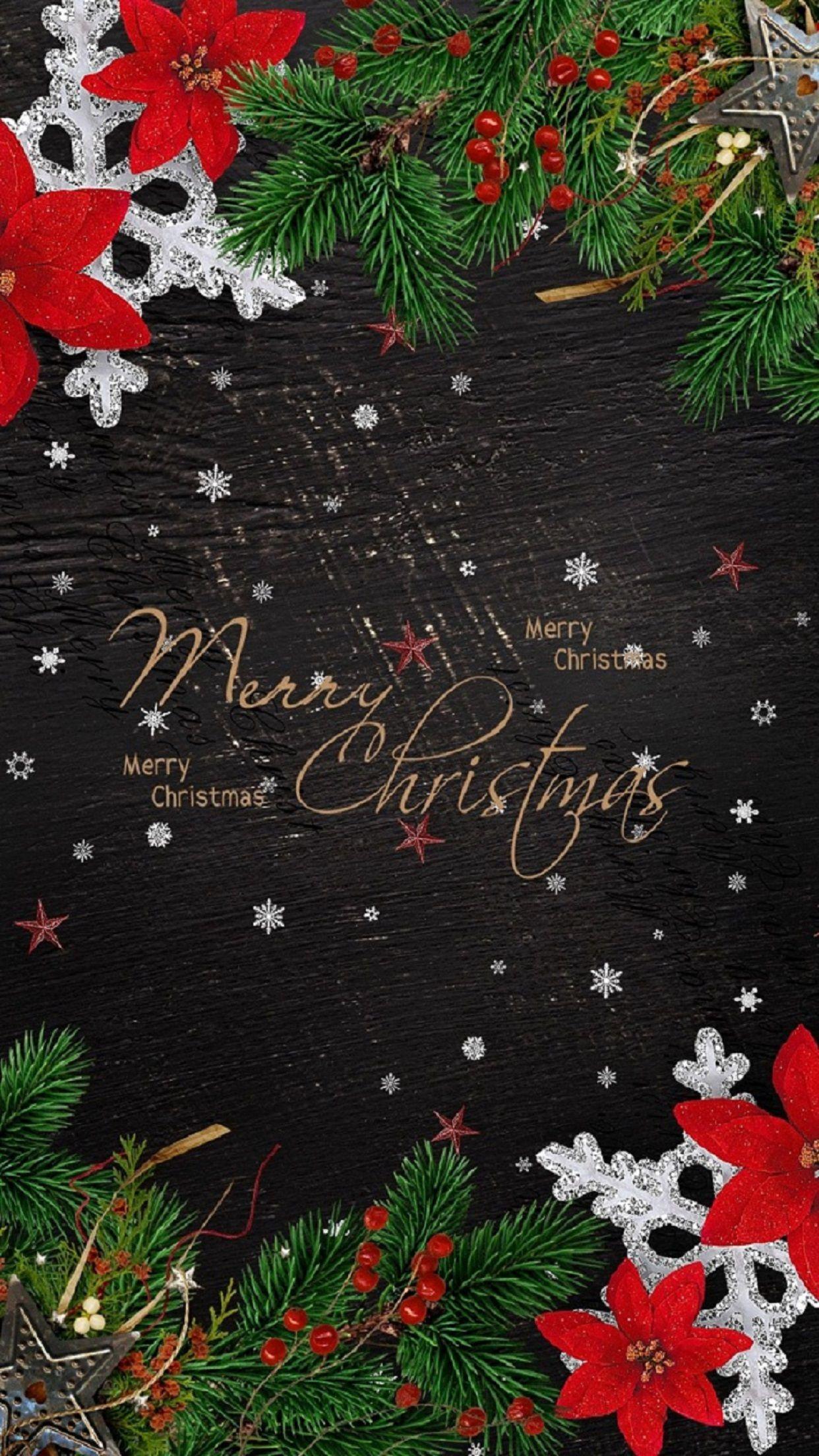 1242x2208 Free Merry Christmas Wallpaper HD Image for iPhone & Desktop