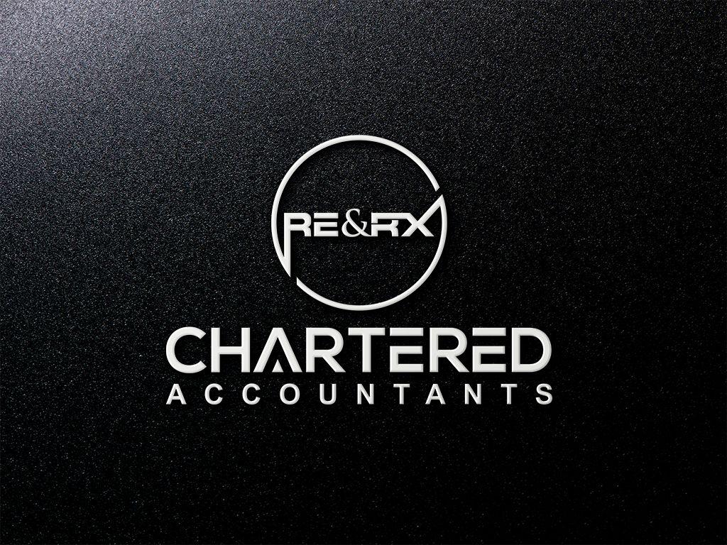 1024x768 Professional, Serious, Accounting Logo Design for RE&RX Chartered Accountants by HEART Graphics. Design