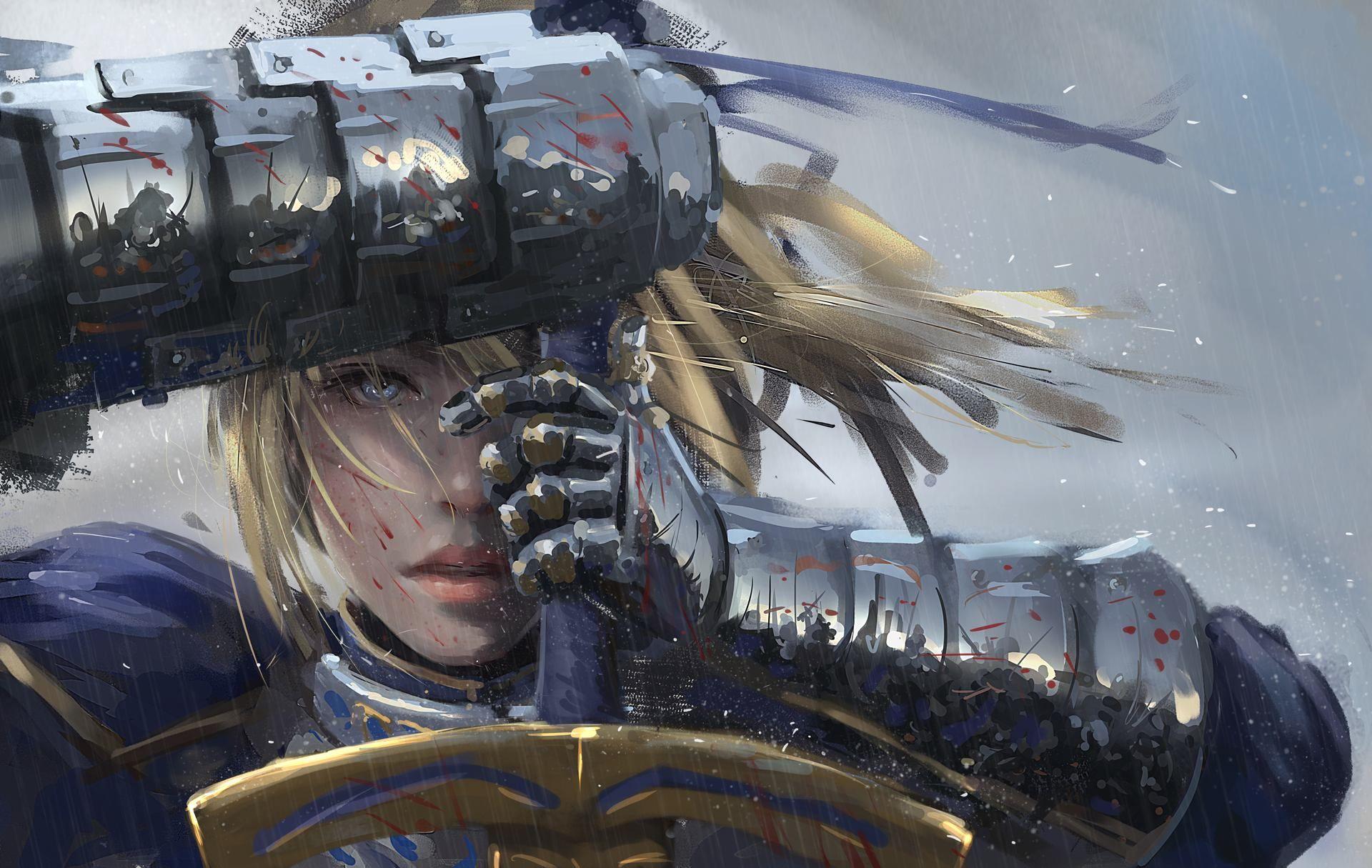 1920x1215 Artoria Pendragon (Saber): Fate Grand Order Wallpaper [Artist: Wlop] Series Clan [anime Pics & Digital Art]