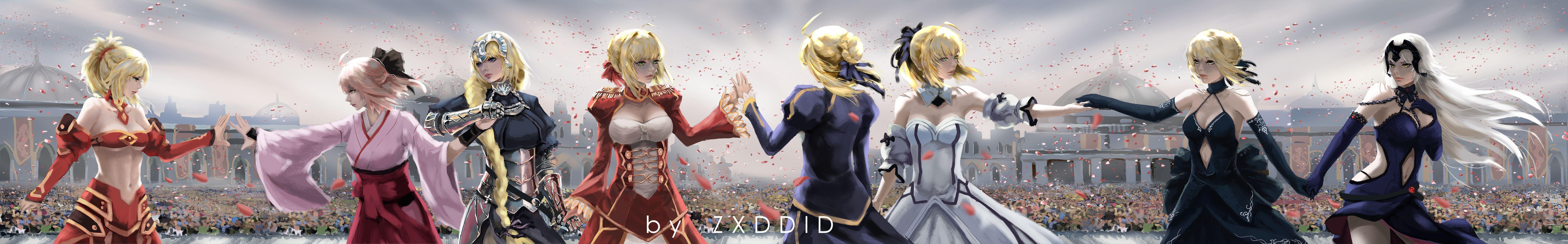 7200x1123 Artoria Pendragon HD wallpaper, Background