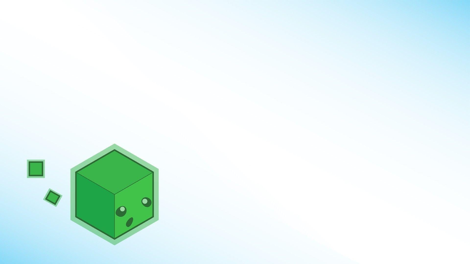1920x1080 video games, minimalistic, white, vectors, Minecraft, white background wallpaper