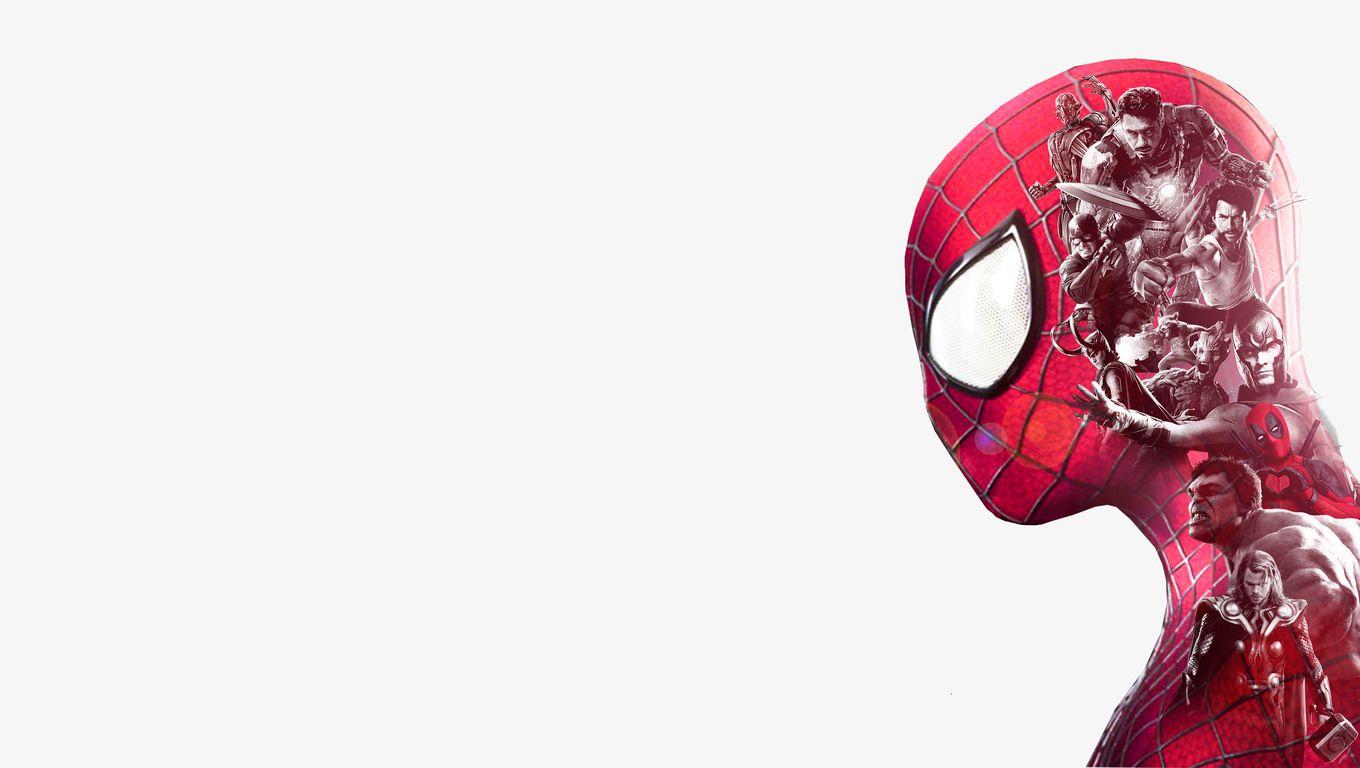 1360x768 Spiderman Superheroes Double Exposure Laptop HD HD 4k Wallpaper, Image, Background, Photo and Picture