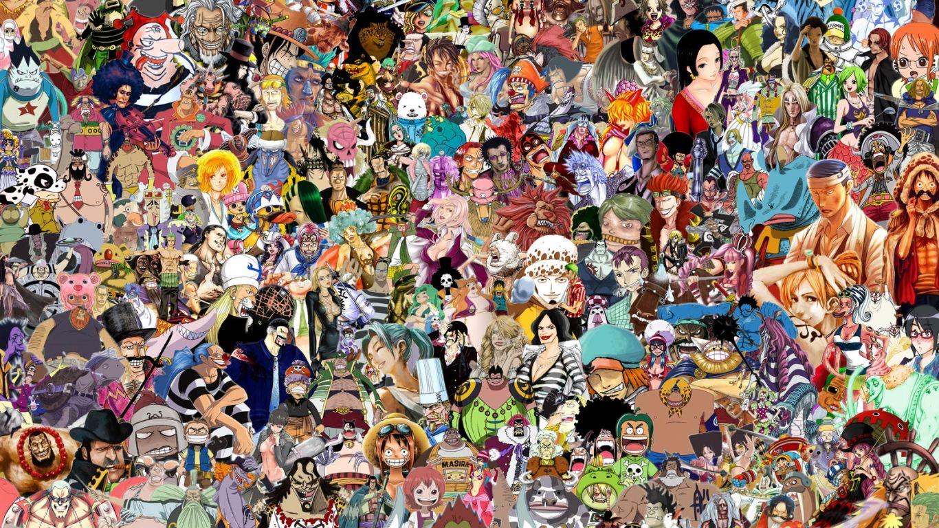 1366x768 Free download one piece character collage 3 by wood5525 manga anime digital media [1600x1280] for your Desktop, Mobile & Tablet. Explore All Anime Characters HD Wallpaper. Awesome Anime Wallpaper
