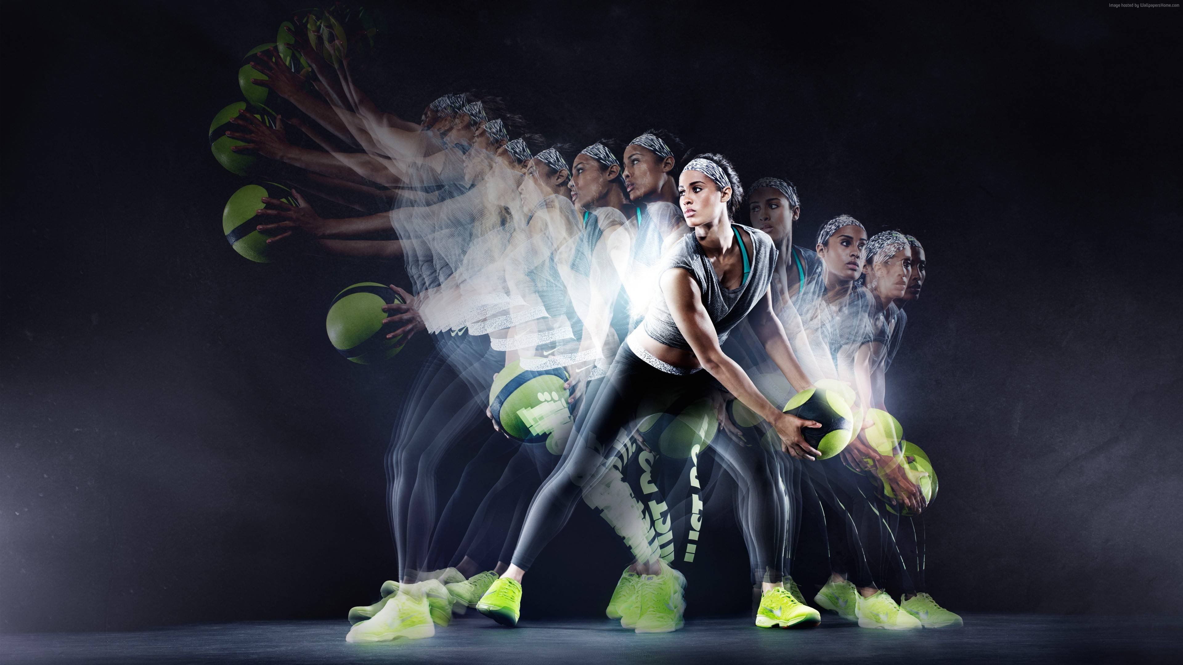 3840x2160 Women Fitness Ball Workout Fitness Wallpaper and Free