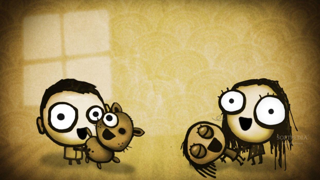 1244x700 LITTLE INFERNO puzzle sandbox family cartoon wallpaperx1080
