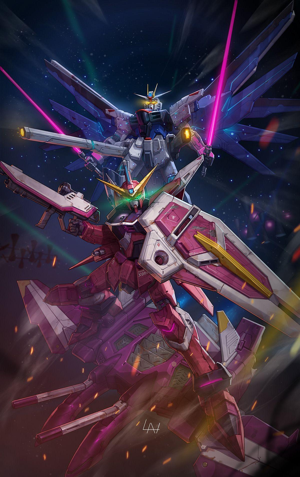Justice Gundam Wallpapers Top Free Justice Gundam Backgrounds Wallpaperaccess