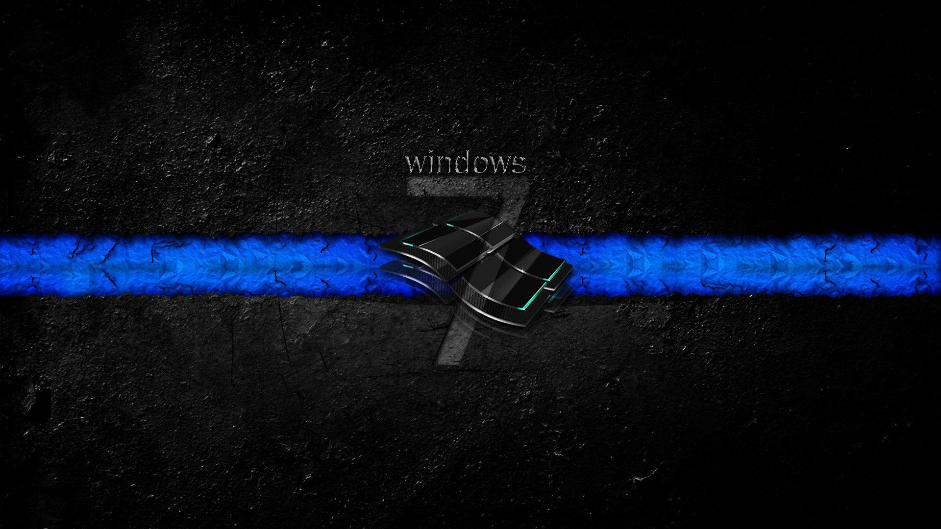 1920x1080 Blue Line Skull Wallpaper