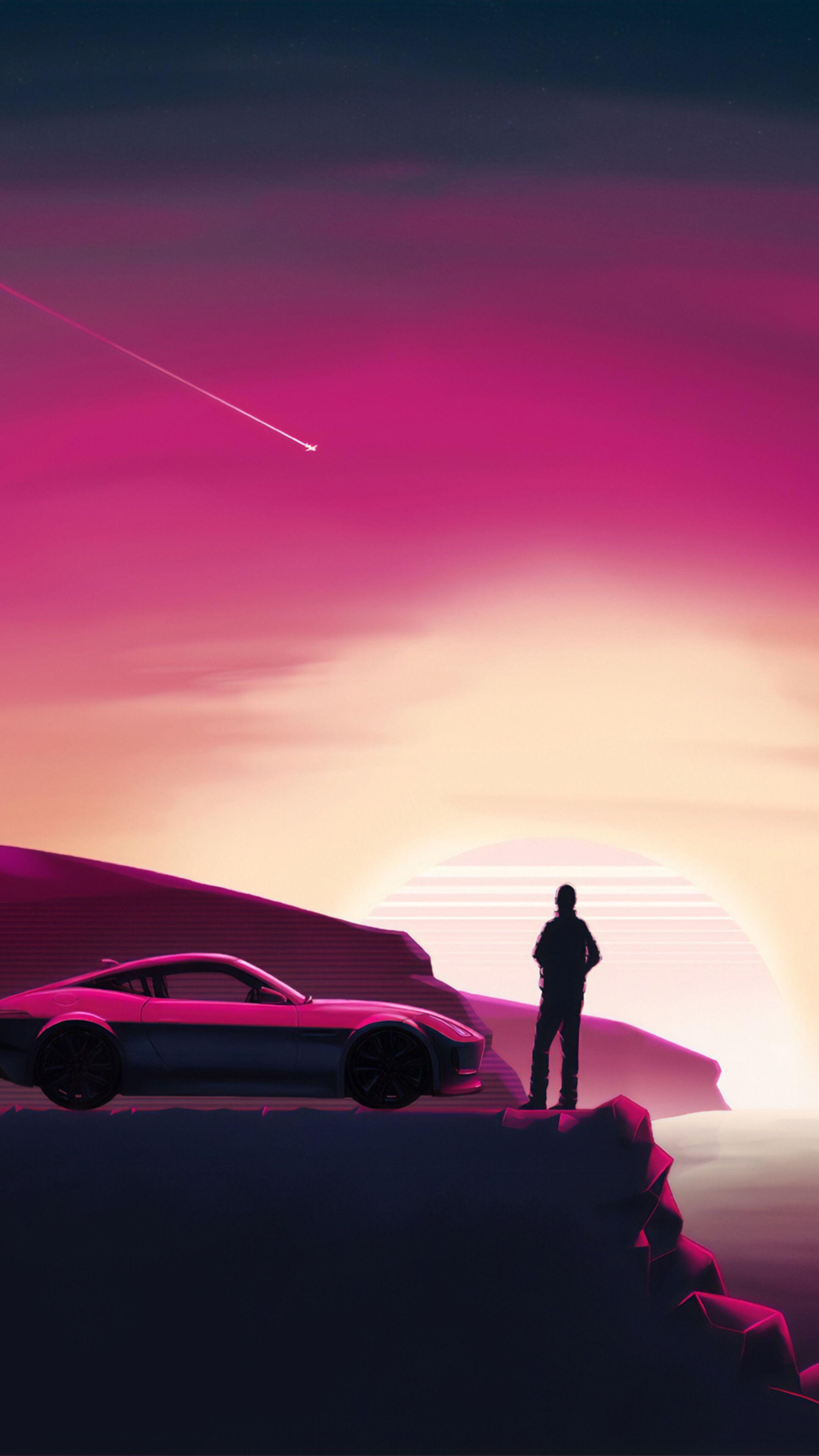 2160x3840 Synthwave, Digital Art, 4K phone HD Wallpaper, Image, Background, Photo and Picture. Mocah.org HD Wallpaper