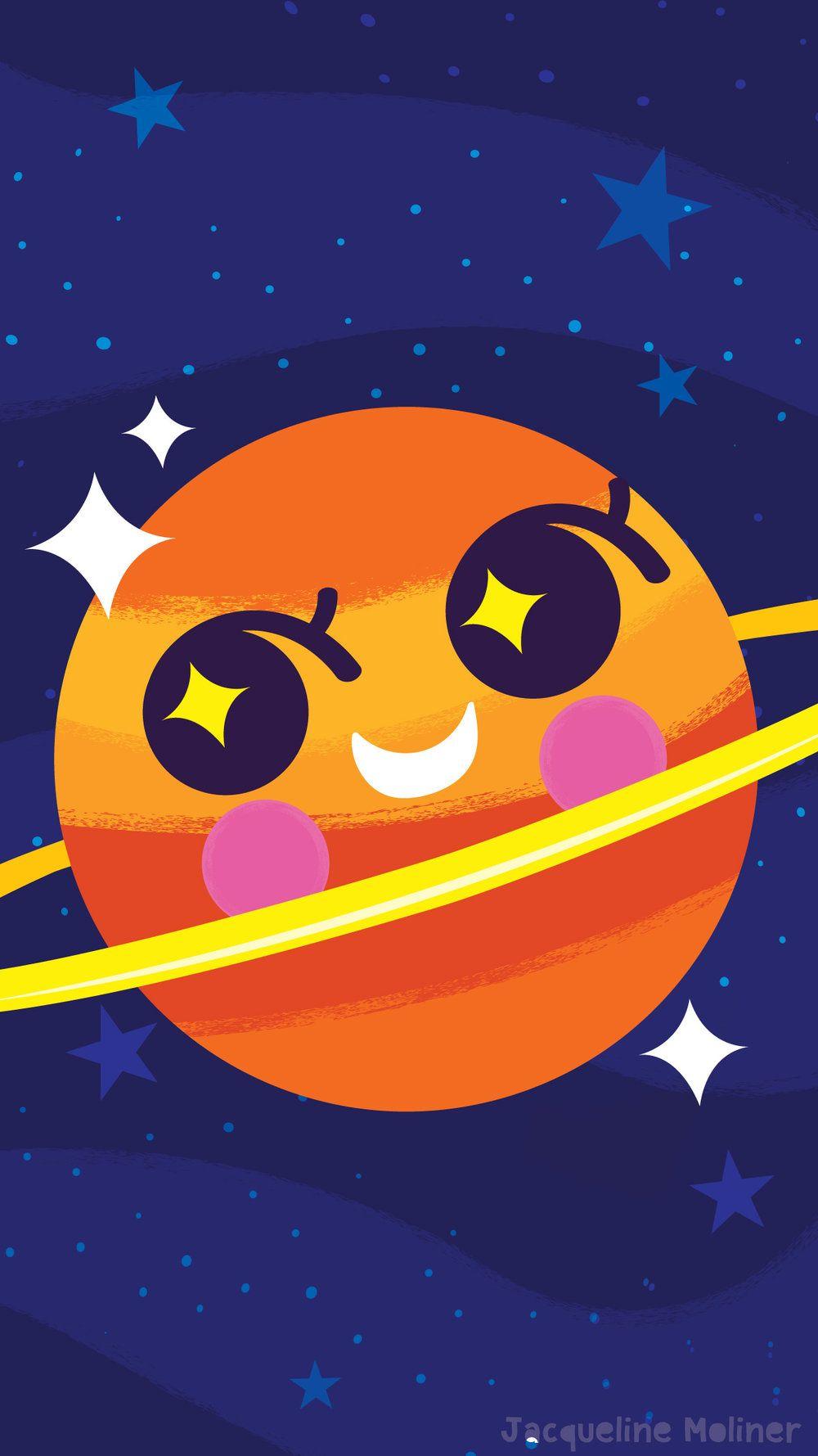 Cute Saturn Wallpapers Top Free Cute Saturn Backgrounds WallpaperAccess