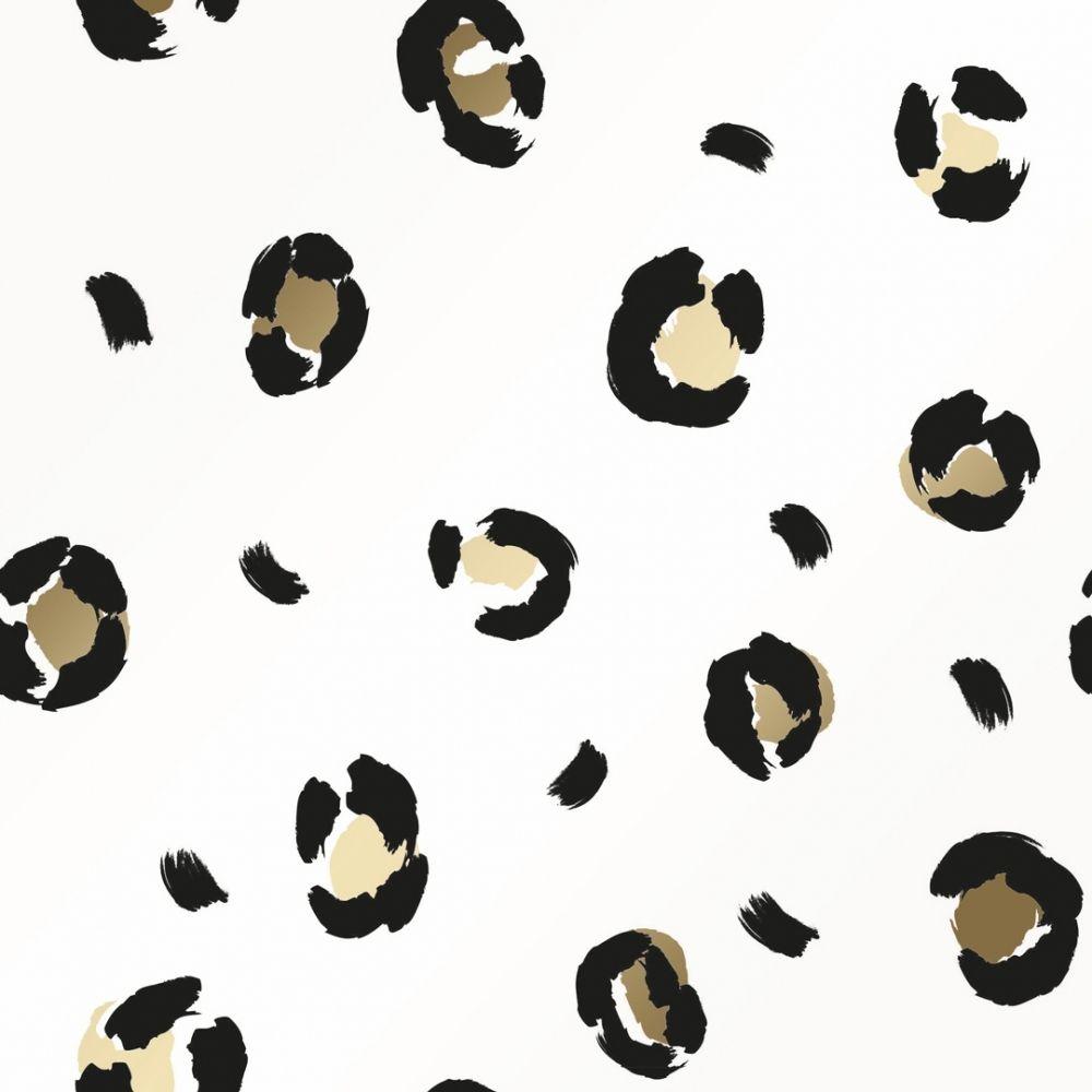 1000x1000 Leopard Metallic Animal Print Wallpaper Black, Gold from I Love Wallpaper UK