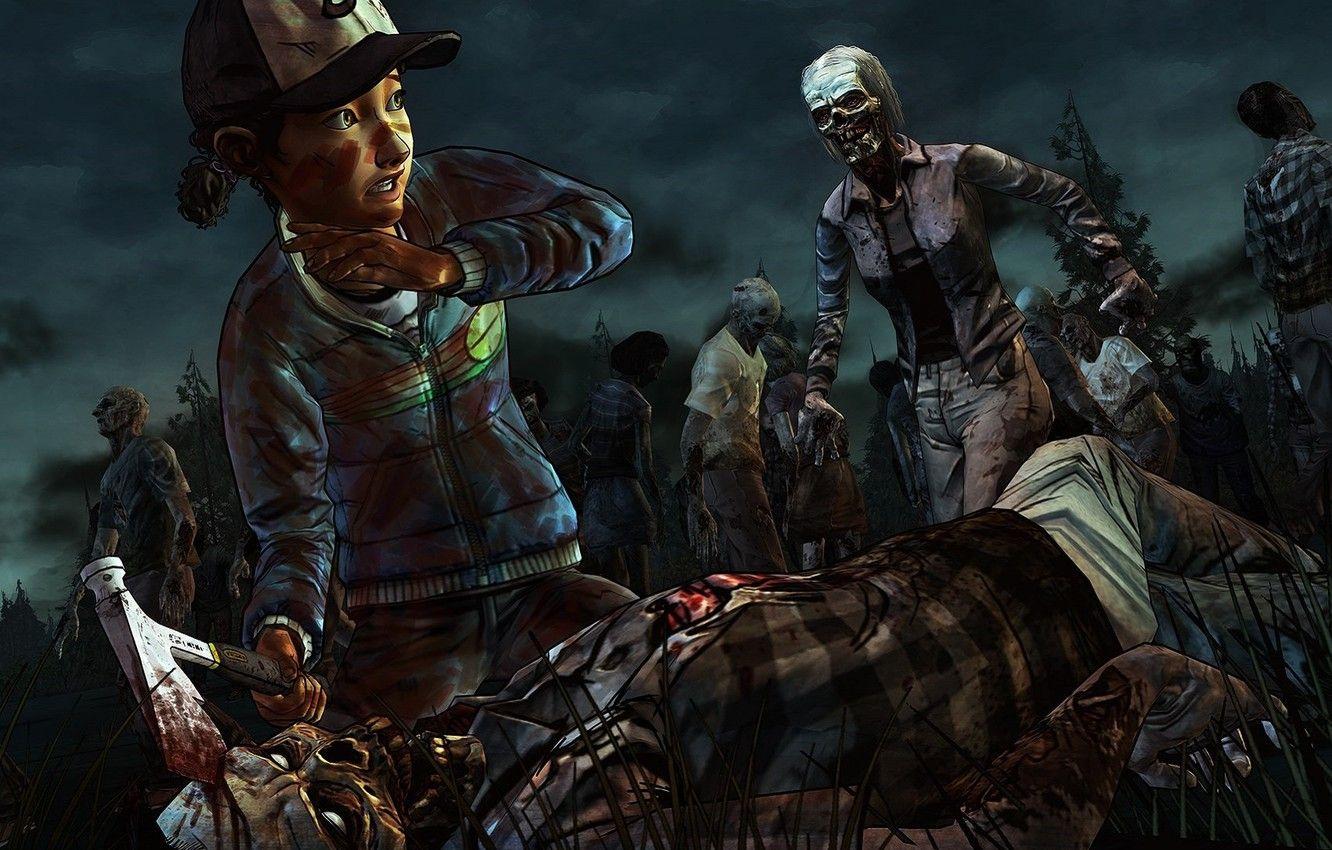 1332x850 Wallpaper Zombies, The situation, Telltale Games, Survivors, Clementine, The Walking Dead: Season Episode Episode - for desktop, section игры