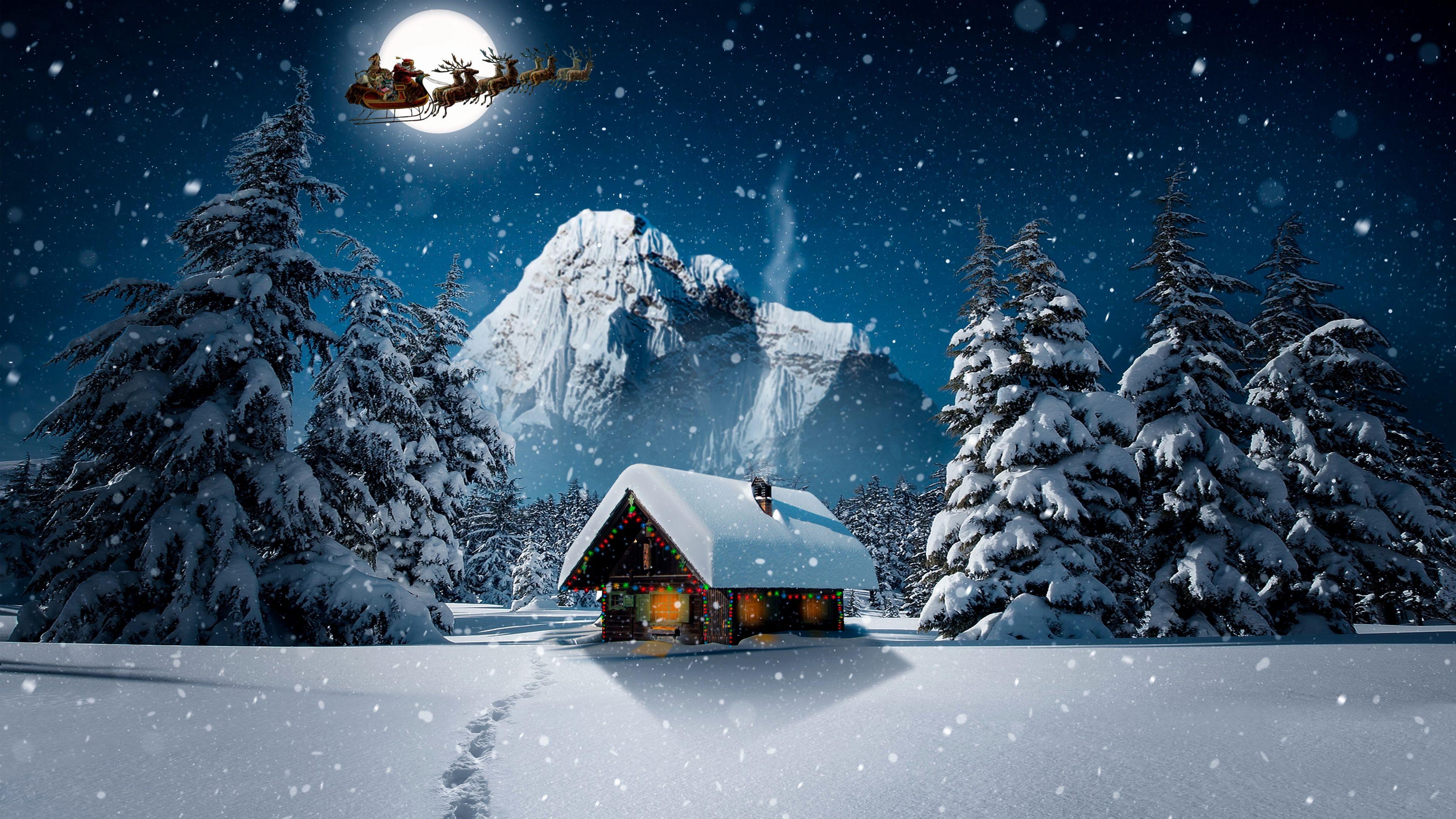 3840x2160 Winter Wallpaper 4k Beautiful Christmas Winter 4k Wallpaper HD Wallpaper This Month of The Hudson