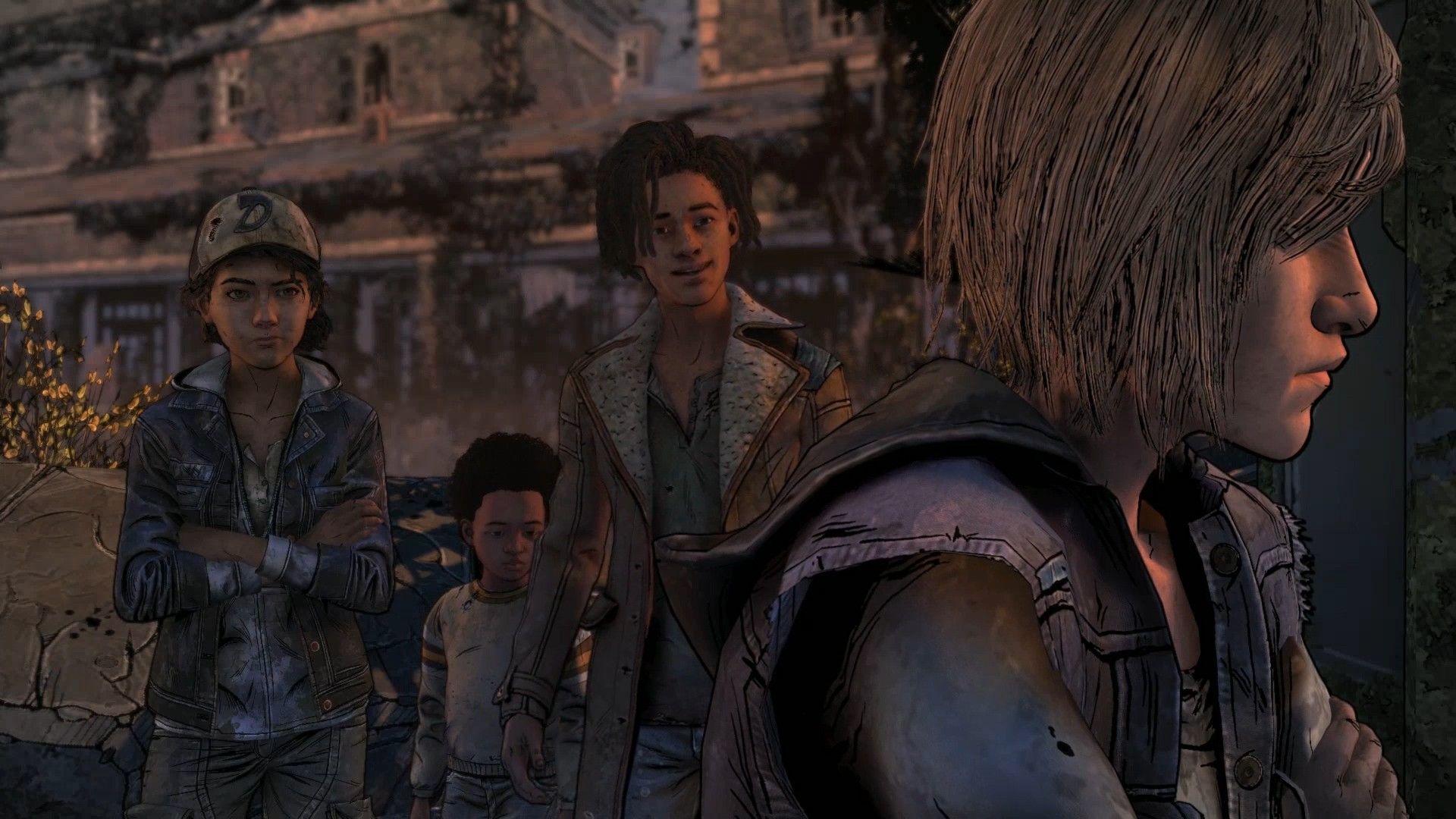 1920x1080 Violet And Clementine The Walking Dead Wallpaper