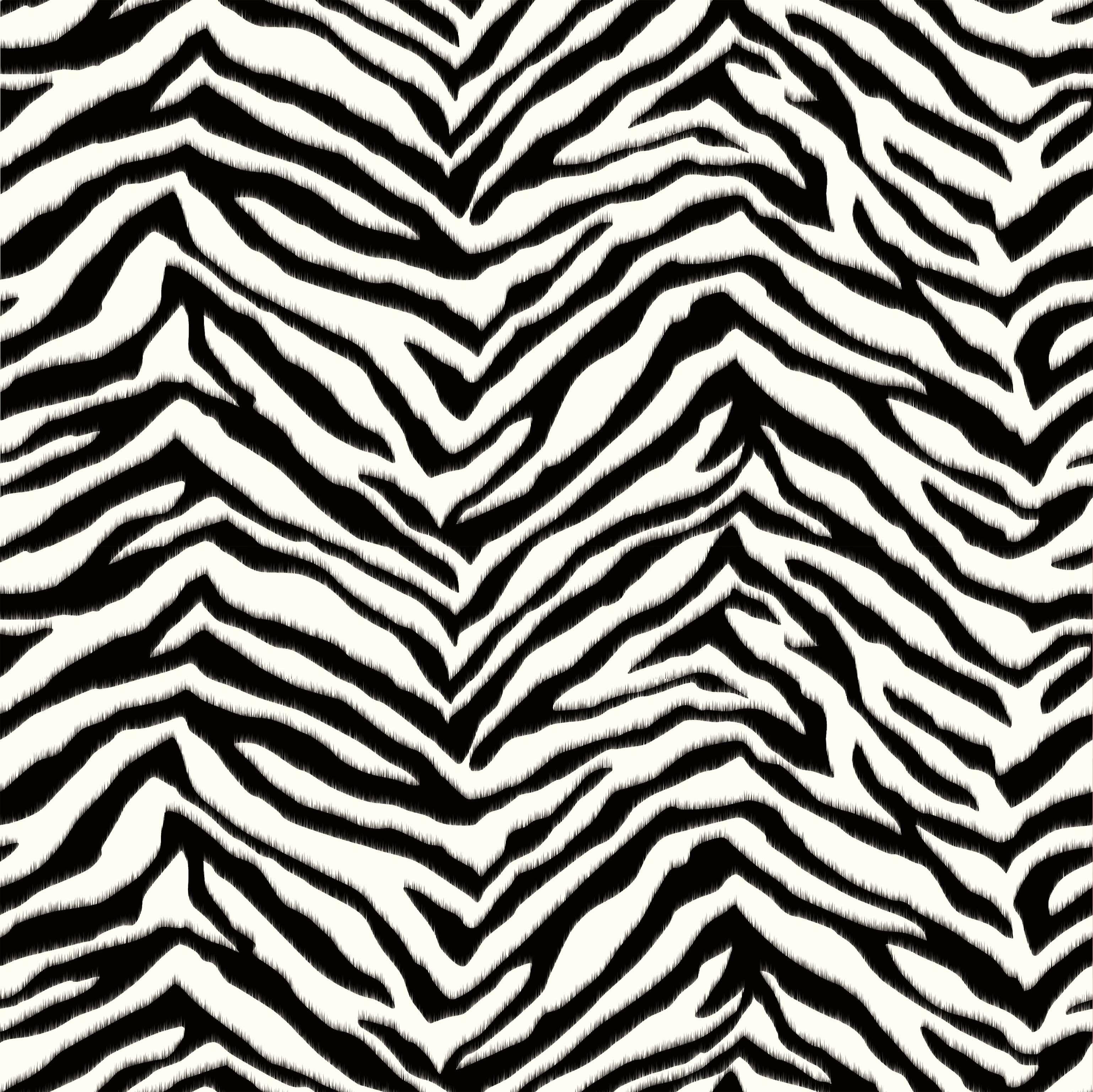 3076x3073 World Menagerie Malika 16.5' x 20.5'' Zebra Print Wallpaper