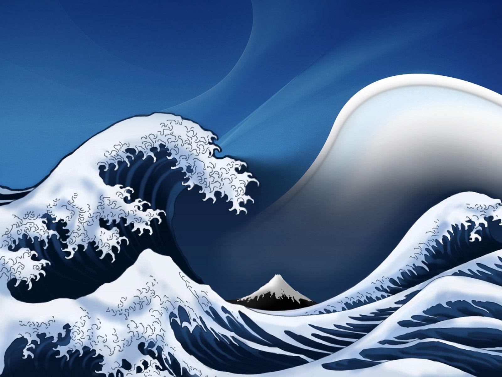 Japan Wave Images  Free Photos PNG Stickers Wallpapers  Backgrounds   rawpixel