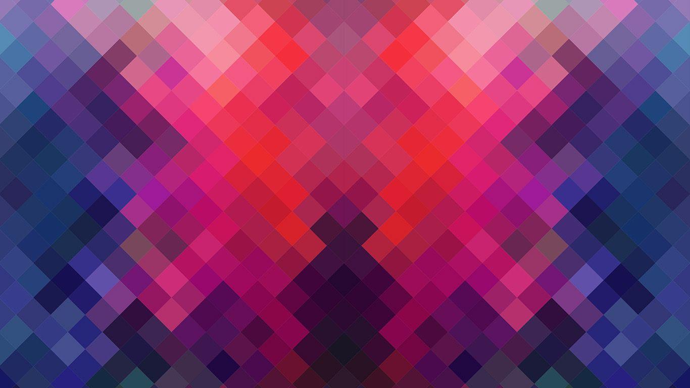 1366x768 Geometric Rectangle Art Rainbow Pattern Blue Wallpaper