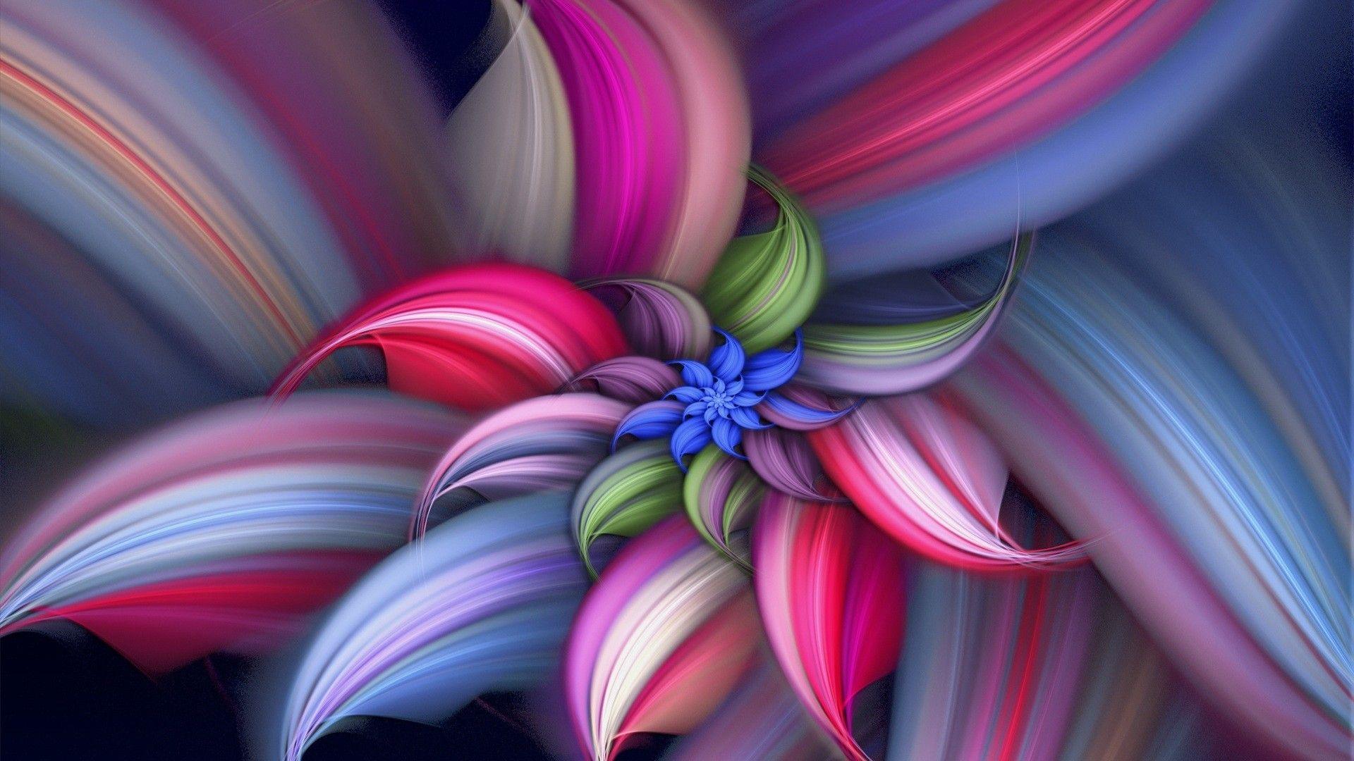 1920x1080 Abstract Flower Wallpaper