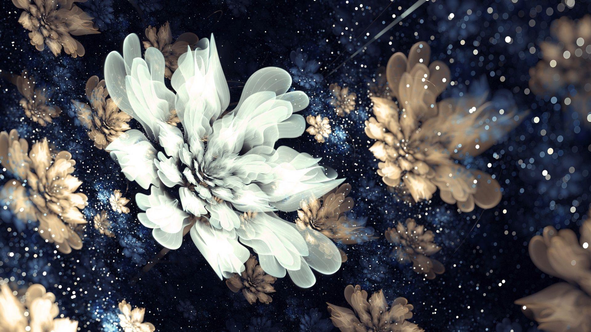 1920x1080 Download 1920x1080 wallpaper floral, pattern, fractal, abstract, flowers, full hd, hdtv, fhd, 1080p, 1920x1080 HD image, background, 2838