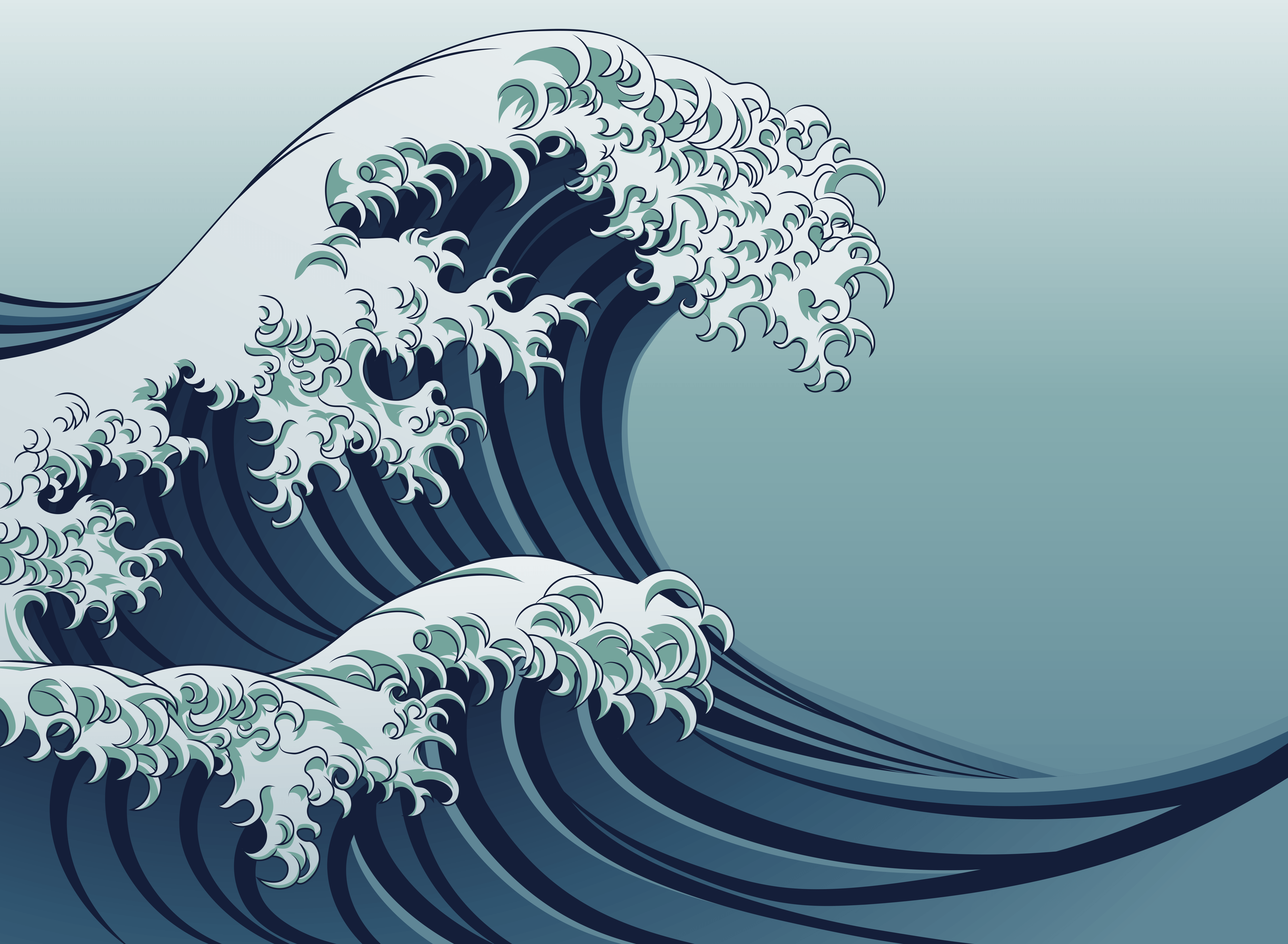 Wave Japanese Art Wallpapers - Top Free Wave Japanese Art Backgrounds