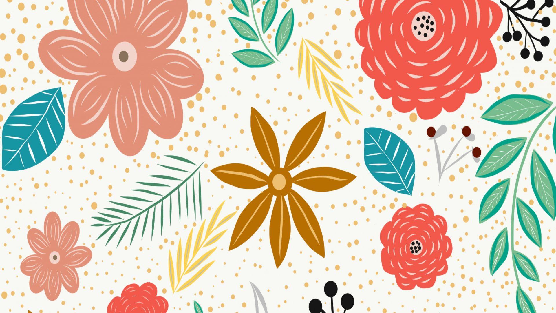 1920x1080 Download Floral design, abstract wallpaper, 1920x Full HD, HDTV, FHD, 1080p