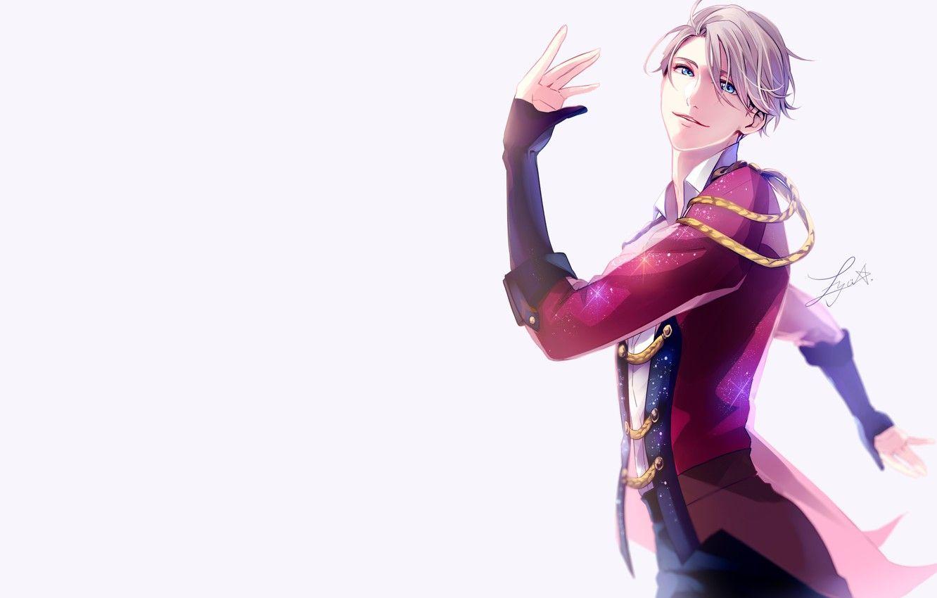 1332x850 Wallpaper guy, Yuri on Ice, Yuri on the ice, Viktor Nikiforov, art, anime image for desktop, section прочее