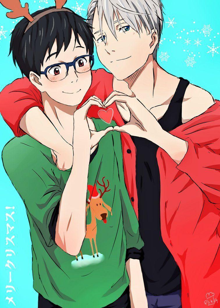 756x1056 Merry Christmas (Victuuri). Anime christmas, Yuri, Anime