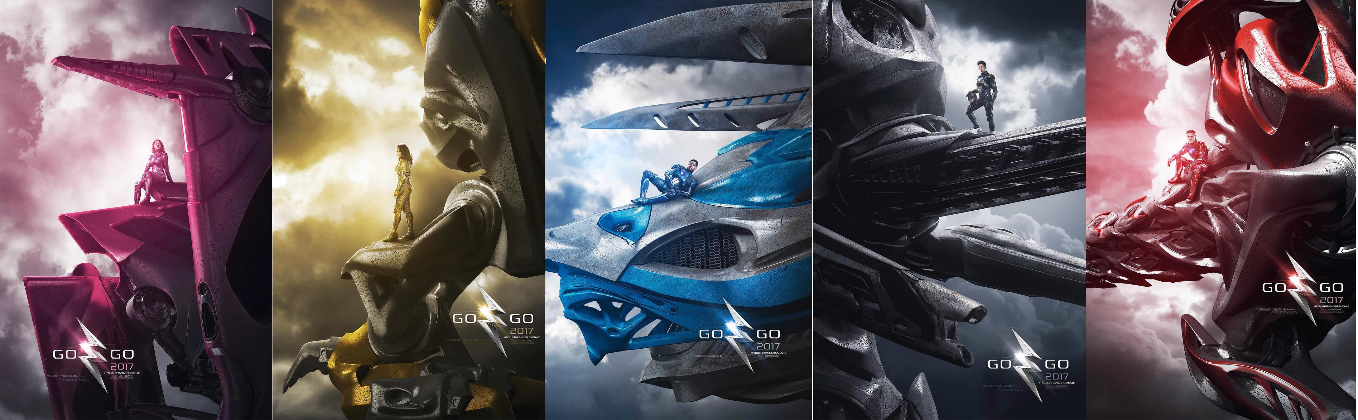 4356x1348 Power Rangers Movie Zords Wallpaper